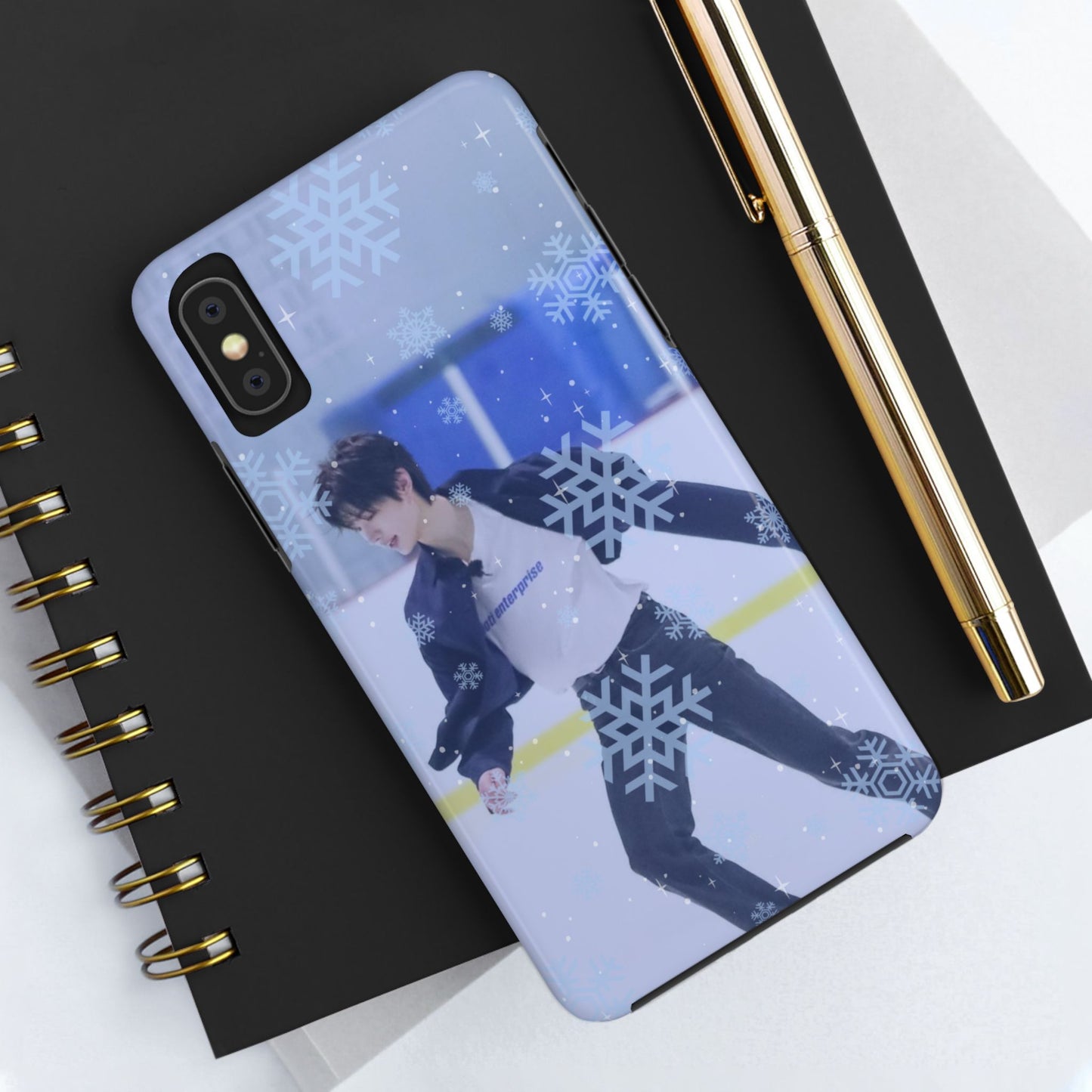 Ice Prince Tough Phone Case, Stylish Phone Protector, Winter Sports Accessory, Unique Gift for Skaters, Durable Phone Shell