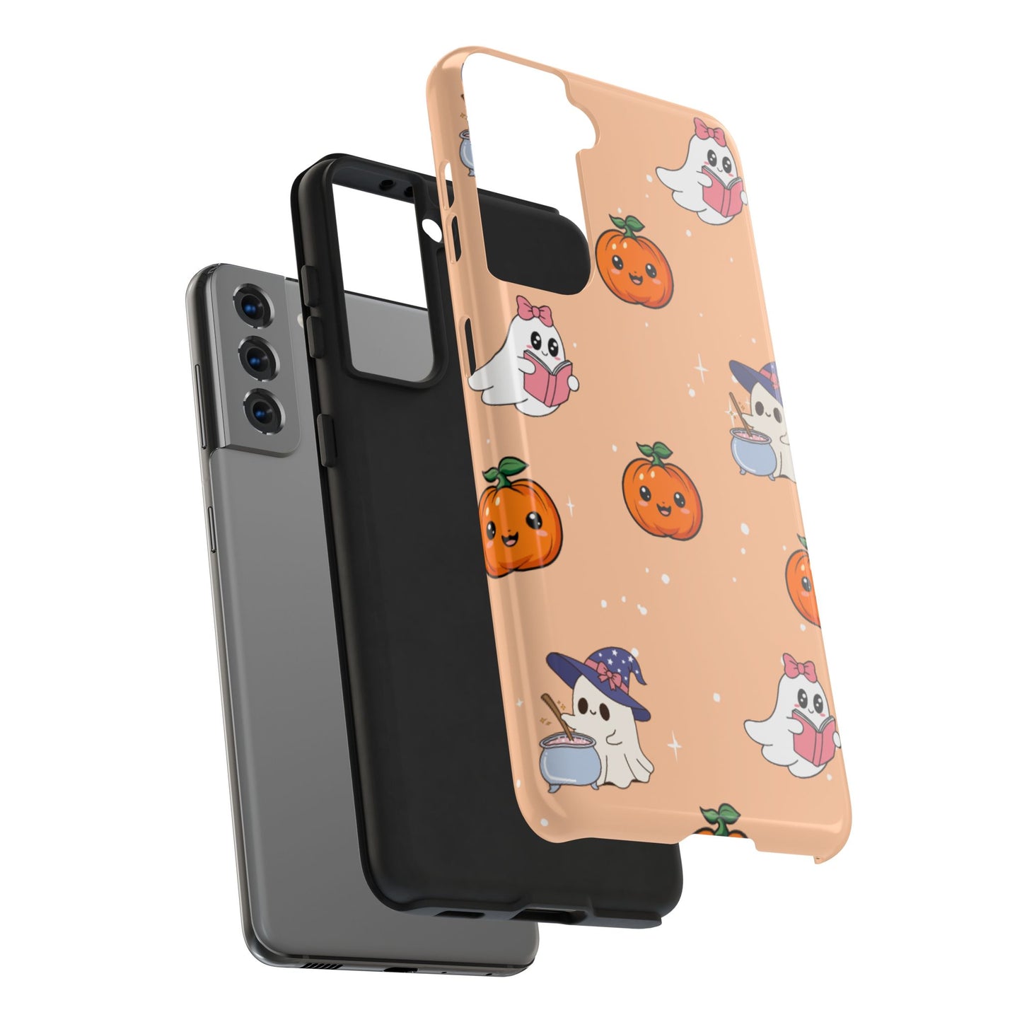 Halloween Ghosts Phone Case, Cute Tough Case, Pumpkin Designs, Spooky Decor, Fall Accessories, Trick or Treat Gift