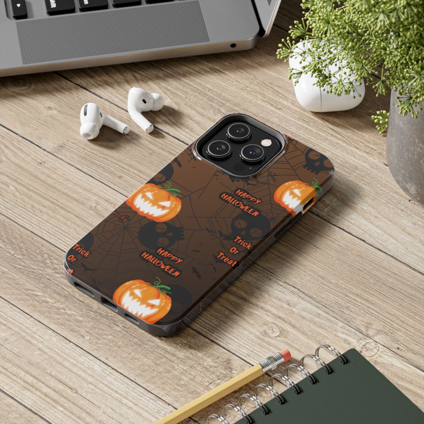 Halloween Tough Phone Cases, Spooky Mobile Covers, Trick or Treat Phone Case, Halloween Gifts, Fall Tech Accessories