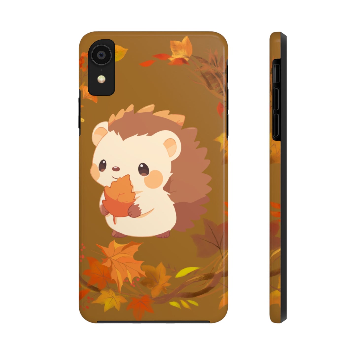 Cute Hedgehog Phone Cases, Fall Decor, Animal Lovers Gifts, Autumn Vibes, Unique Cell Phone Cover, Hedgehog Design