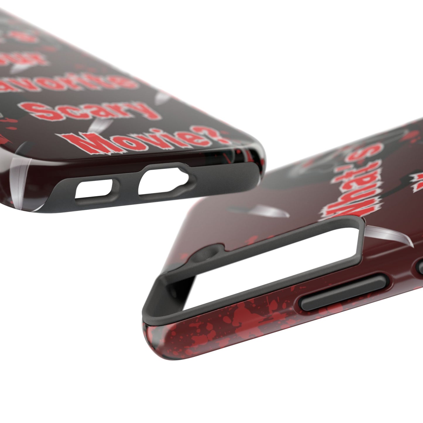 Horror-Themed Phone Case for Movie Lovers, Tough Clear Case for Halloween, Scary Movie Fan Gift, Smartphone Cover, Unique Horror Design