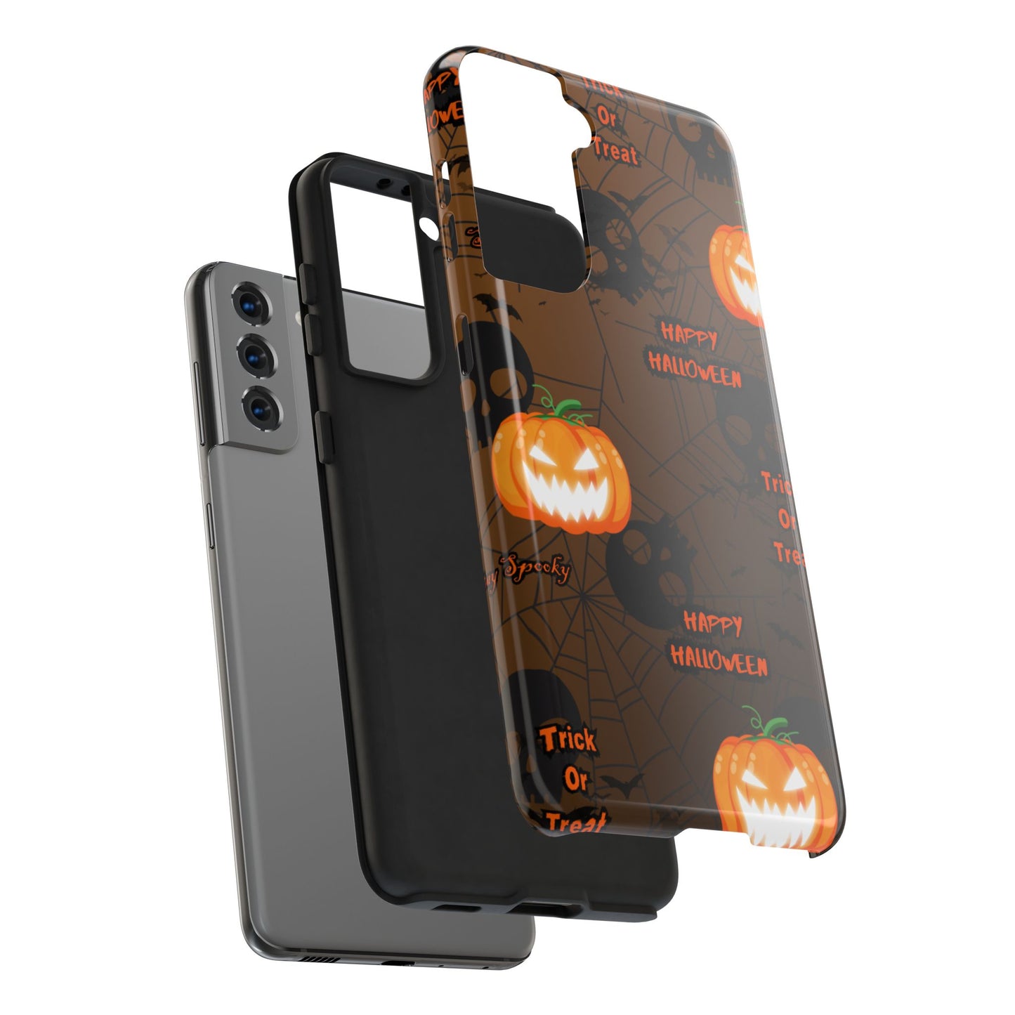Halloween Tough Phone Cases, Spooky Mobile Covers, Trick or Treat Phone Case, Halloween Gifts, Fall Tech Accessories