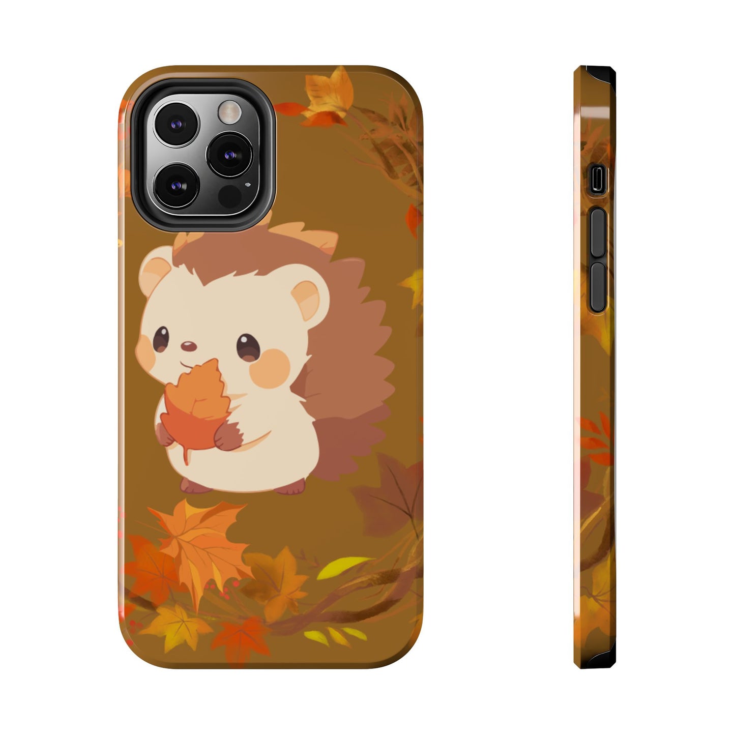 Cute Hedgehog Phone Cases, Fall Decor, Animal Lovers Gifts, Autumn Vibes, Unique Cell Phone Cover, Hedgehog Design