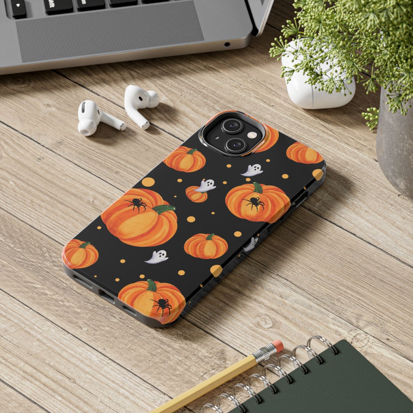 Halloween Pumpkin Phone Case, Spooky Ghost Phone Cover, Fall Autumn Decor, Cute Halloween Gifts, Mobile Protection