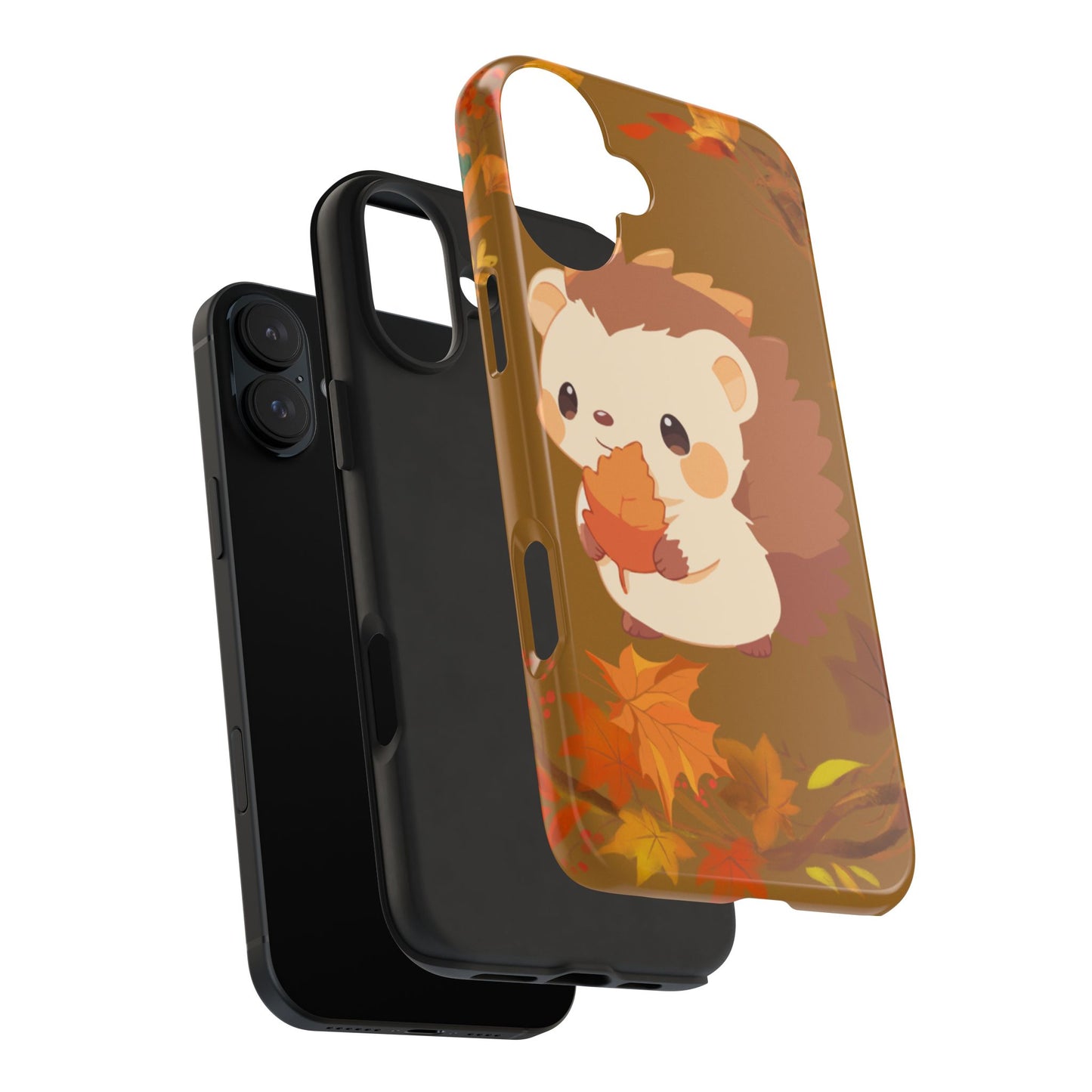 Cute Hedgehog Phone Cases, Fall Decor, Animal Lovers Gifts, Autumn Vibes, Unique Cell Phone Cover, Hedgehog Design
