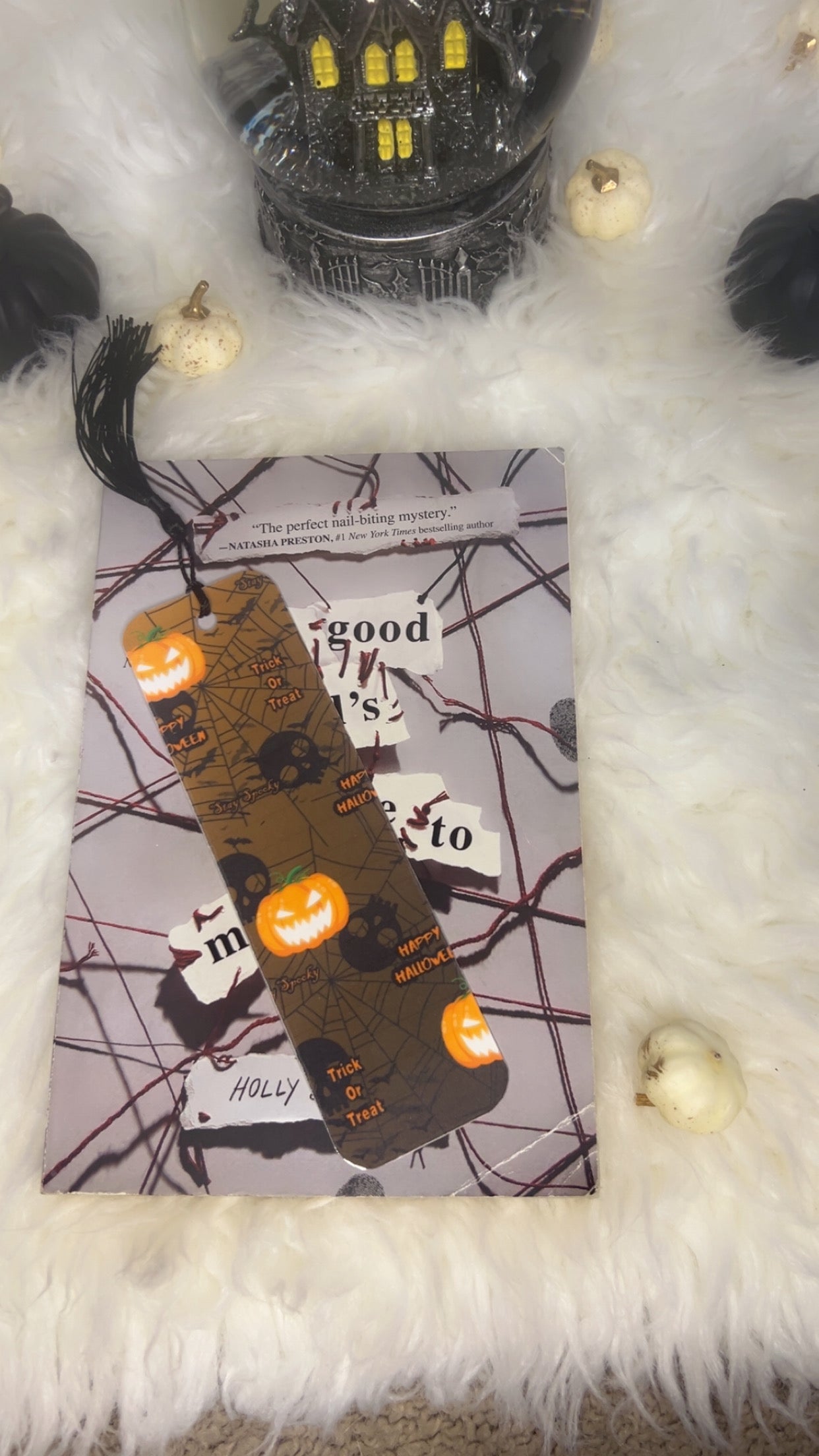 Spooky Season Bookmarks with Tassel - Halloween Themed Reading Aid