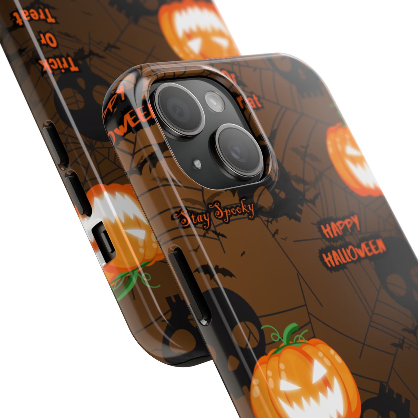 Halloween Tough Phone Cases, Spooky Mobile Covers, Trick or Treat Phone Case, Halloween Gifts, Fall Tech Accessories