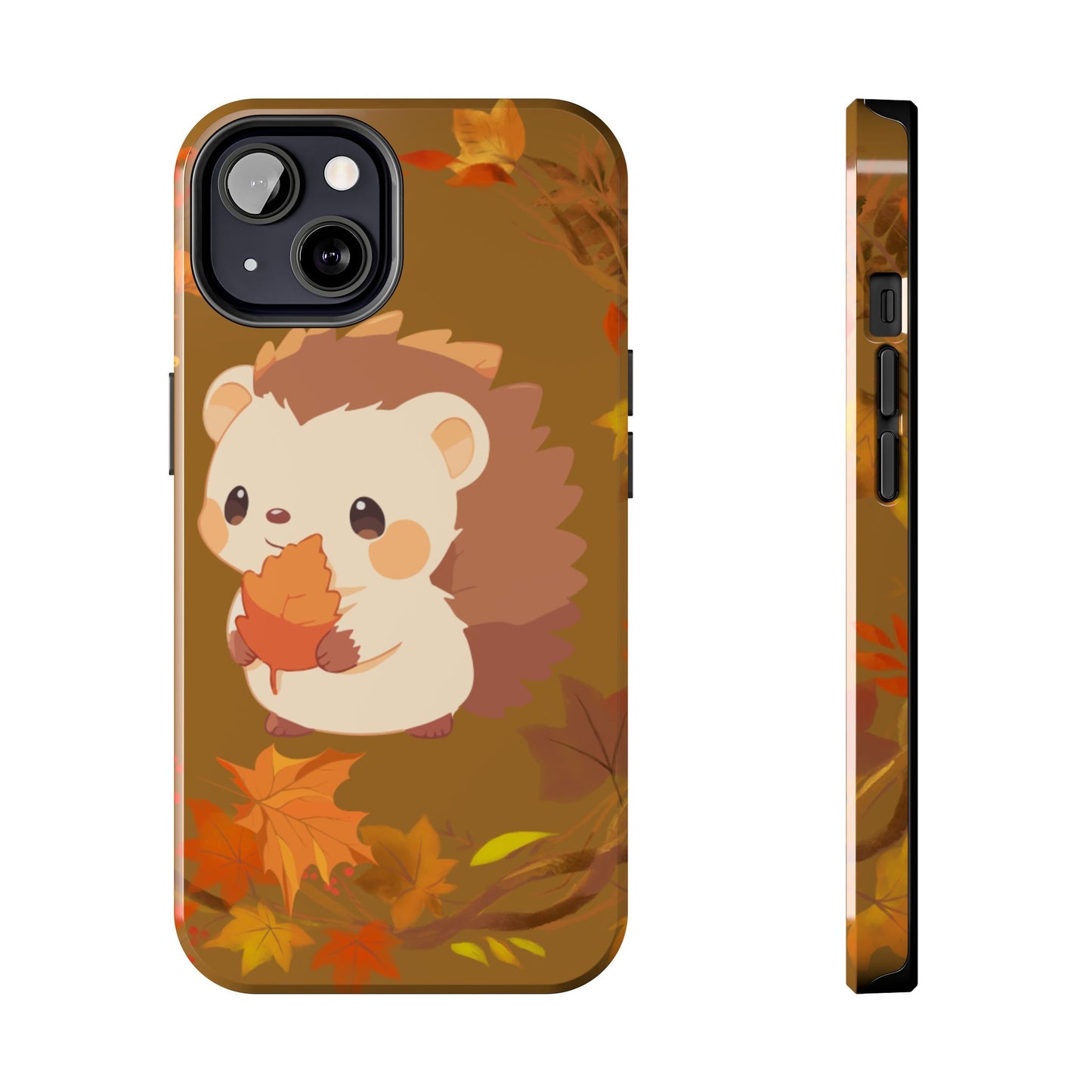 Cute Hedgehog Phone Cases, Fall Decor, Animal Lovers Gifts, Autumn Vibes, Unique Cell Phone Cover, Hedgehog Design