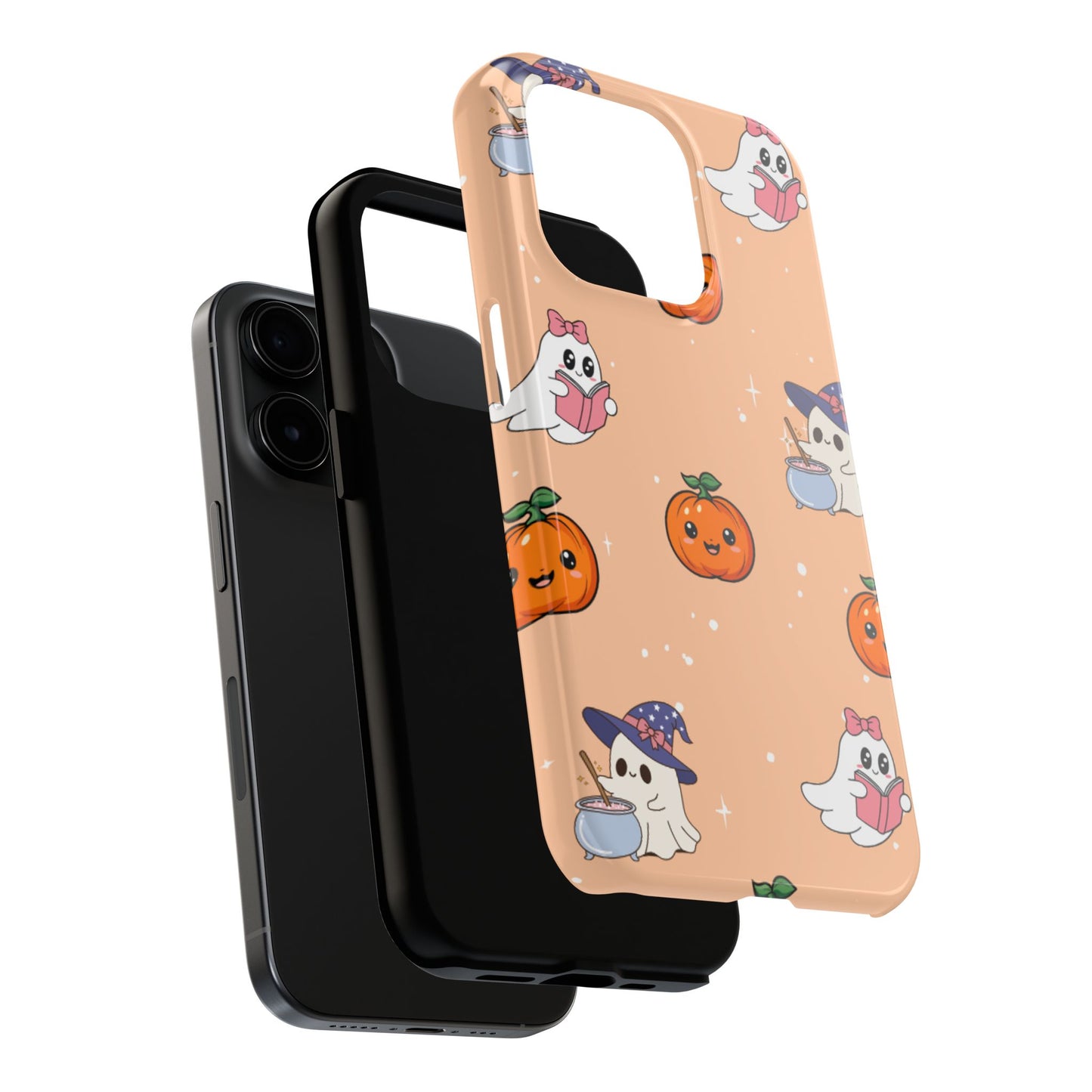 Halloween Ghosts Phone Case, Cute Tough Case, Pumpkin Designs, Spooky Decor, Fall Accessories, Trick or Treat Gift