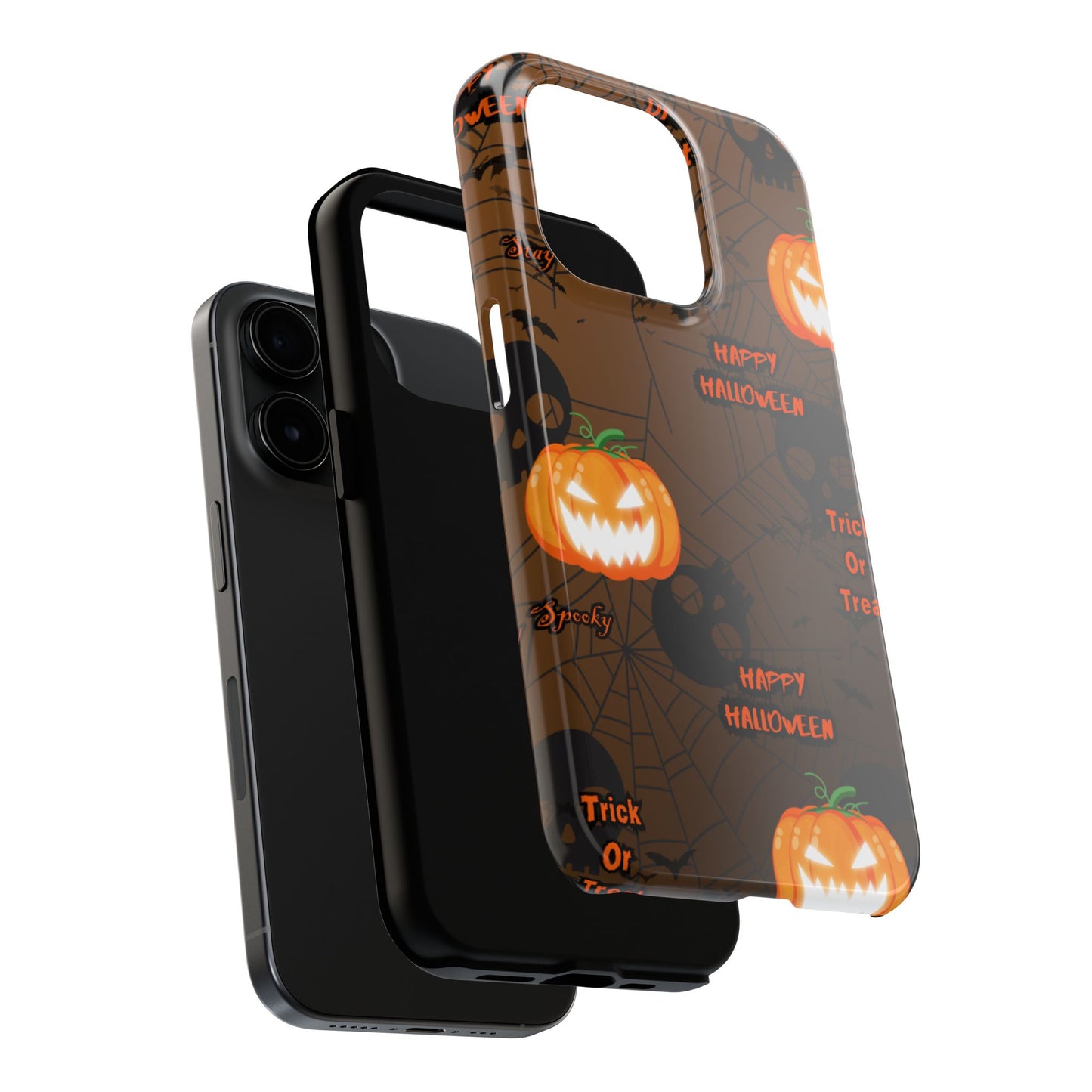 Halloween Tough Phone Cases, Spooky Mobile Covers, Trick or Treat Phone Case, Halloween Gifts, Fall Tech Accessories
