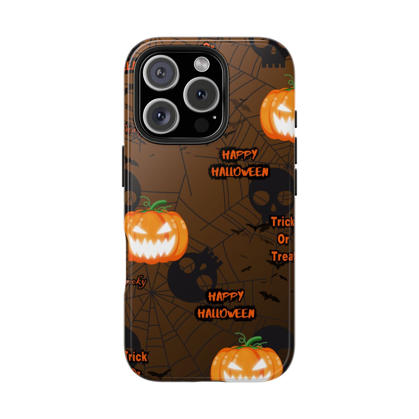 Halloween Tough Phone Cases, Spooky Mobile Covers, Trick or Treat Phone Case, Halloween Gifts, Fall Tech Accessories