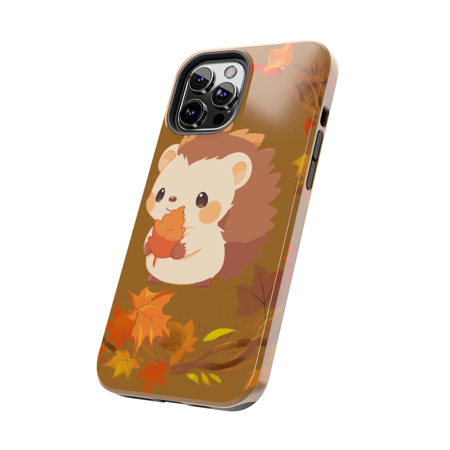 Cute Hedgehog Phone Cases, Fall Decor, Animal Lovers Gifts, Autumn Vibes, Unique Cell Phone Cover, Hedgehog Design