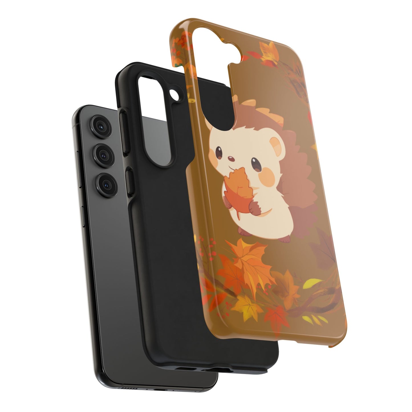 Cute Hedgehog Phone Cases, Fall Decor, Animal Lovers Gifts, Autumn Vibes, Unique Cell Phone Cover, Hedgehog Design