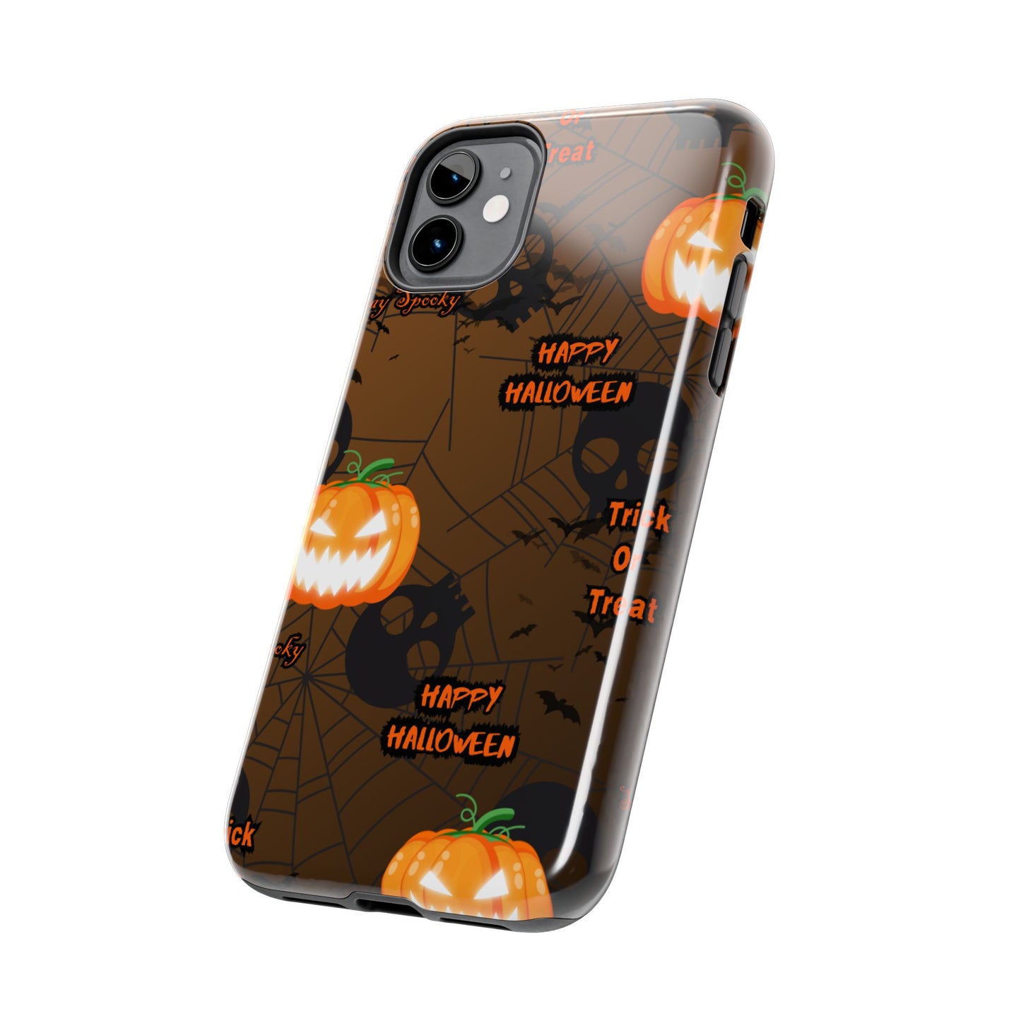 Halloween Tough Phone Cases, Spooky Mobile Covers, Trick or Treat Phone Case, Halloween Gifts, Fall Tech Accessories