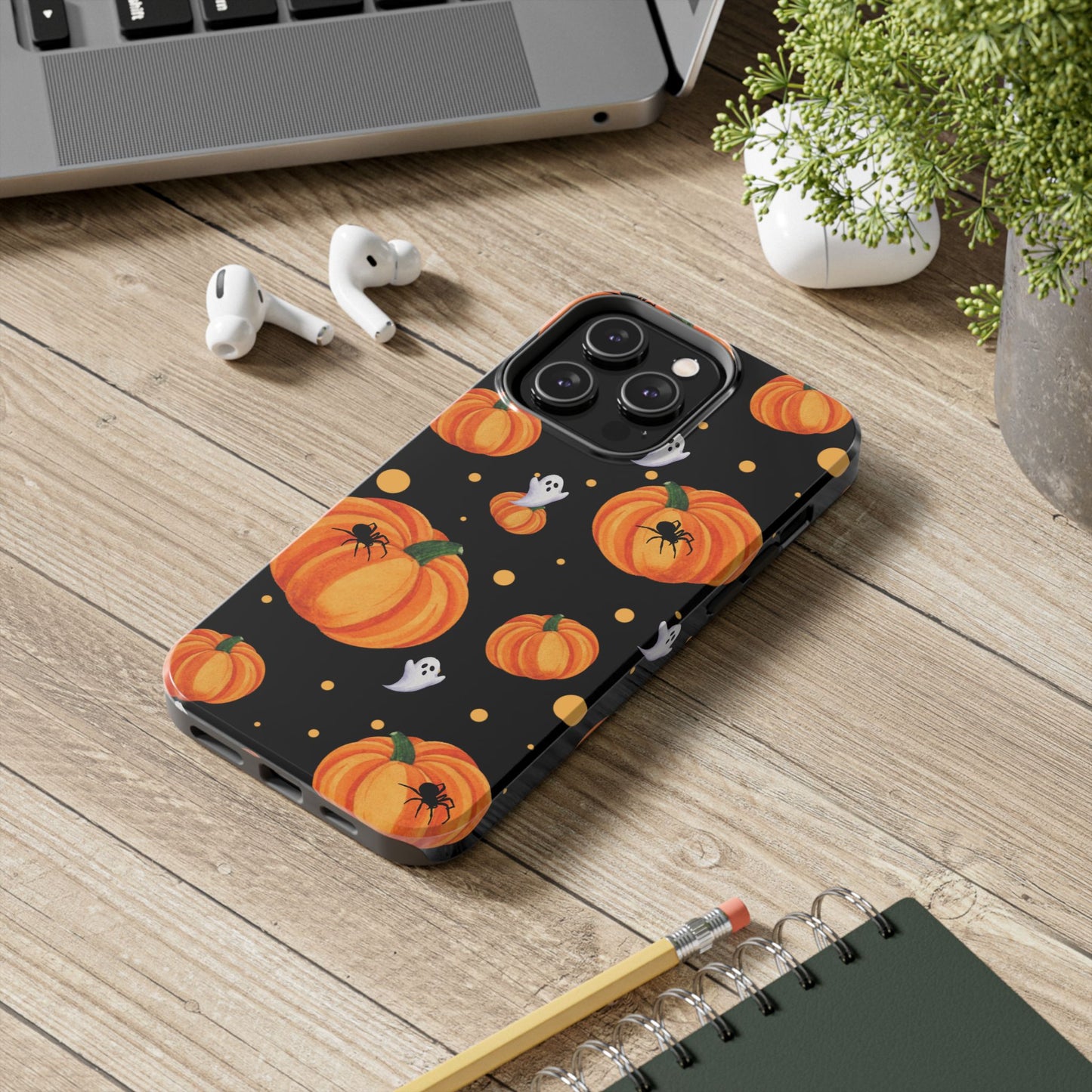Halloween Pumpkin Phone Case, Spooky Ghost Phone Cover, Fall Autumn Decor, Cute Halloween Gifts, Mobile Protection