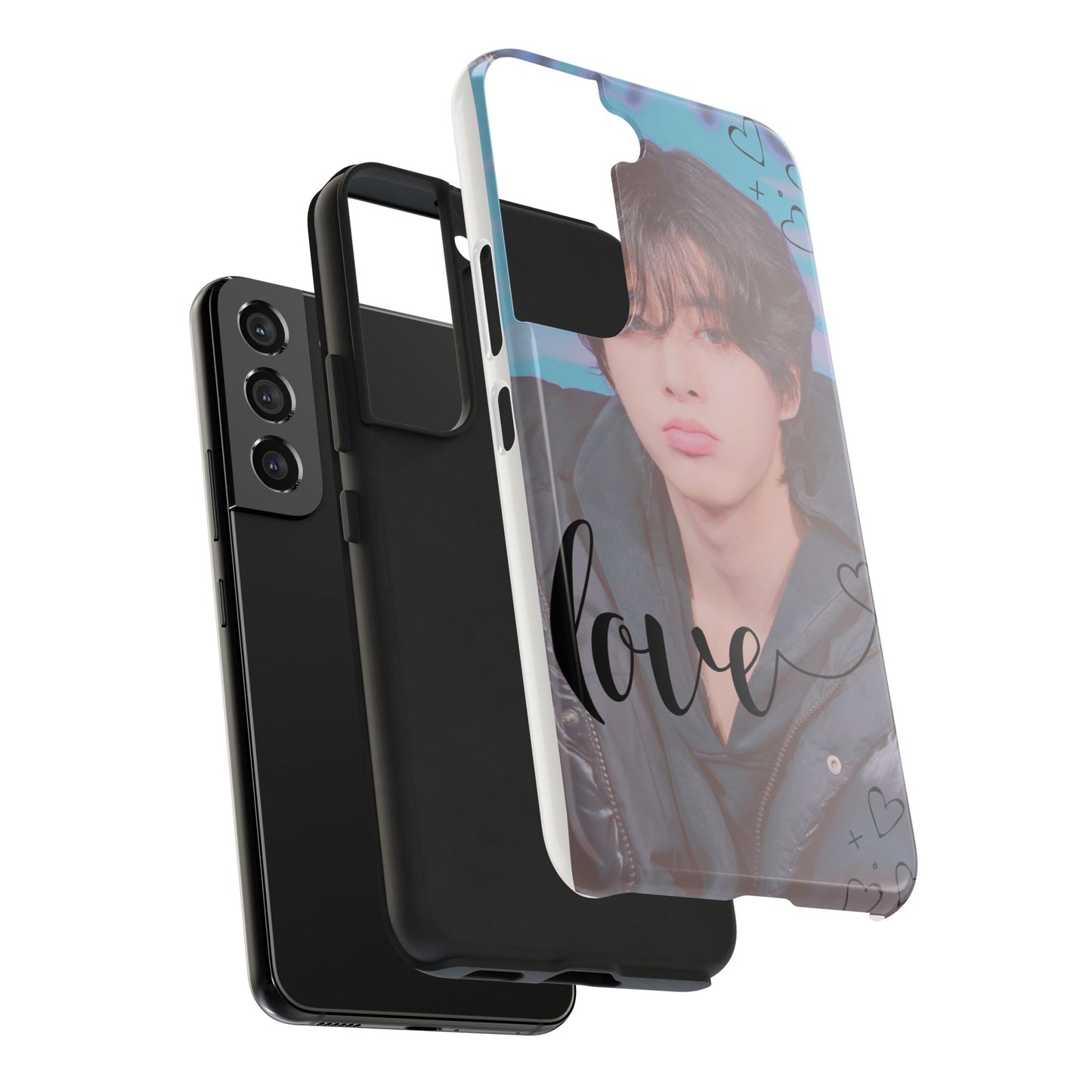 Jake Sim Phone Case, Trendy Phone Accessory, Unique Gift, Love Design, Customizable Phone Case, Heart Print Case