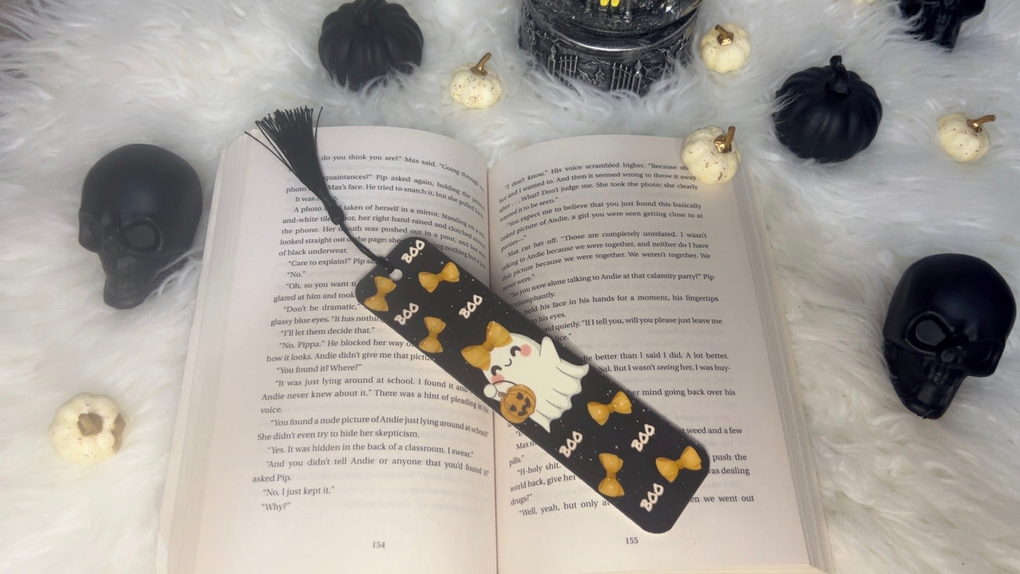 Spooky Season Bookmarks with Tassel - Halloween Themed Reading Aid