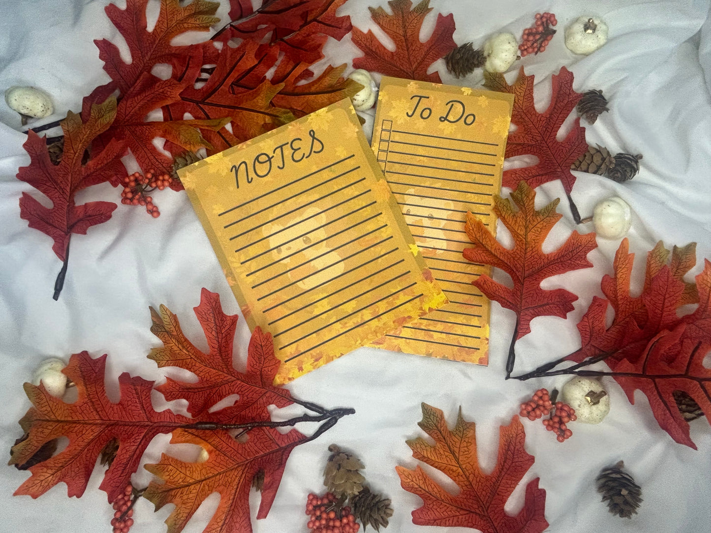Autumn To Do List/Notepad Set - Includes Notes and To Do Lists for Organizing Your Tasks
