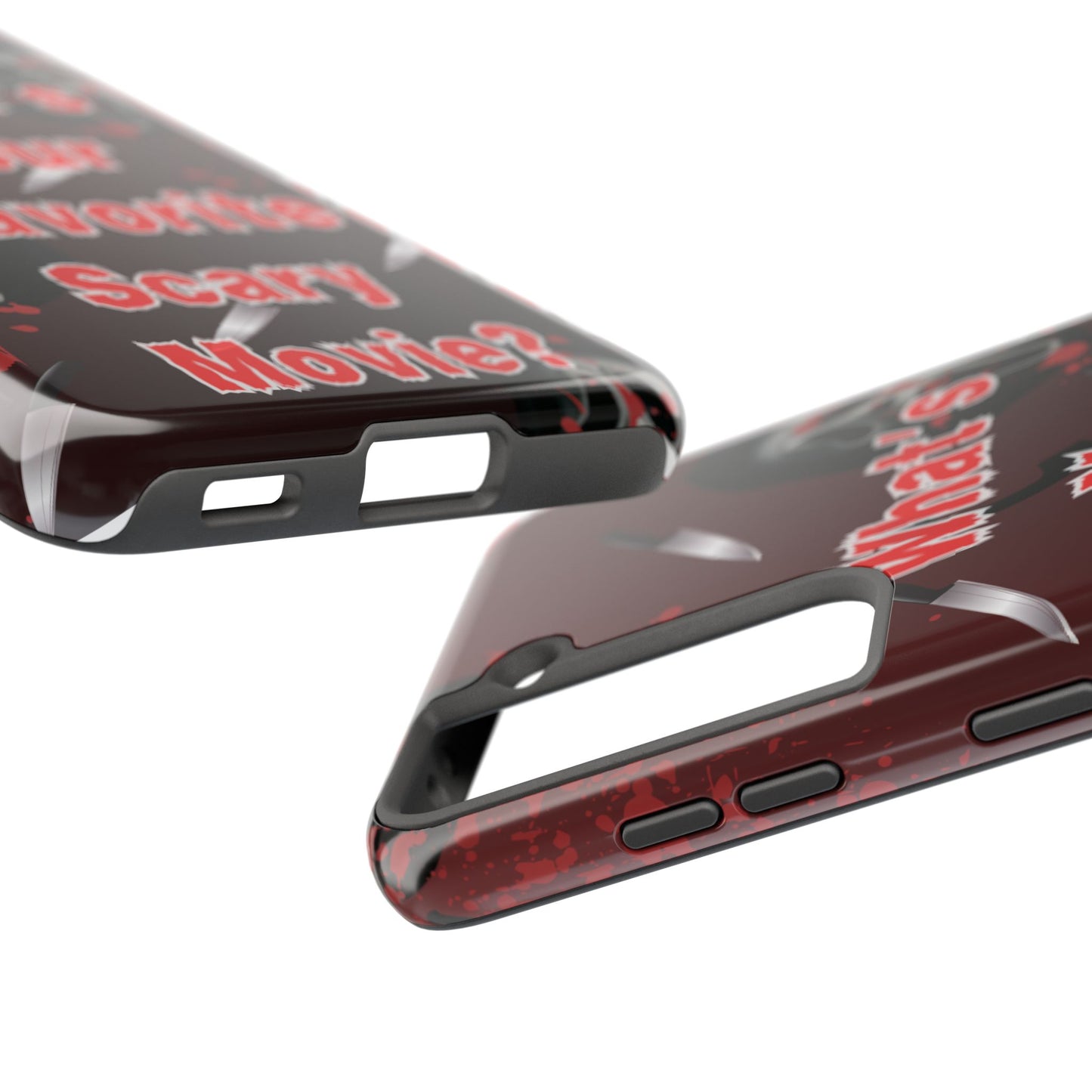 Horror-Themed Phone Case for Movie Lovers, Tough Clear Case for Halloween, Scary Movie Fan Gift, Smartphone Cover, Unique Horror Design
