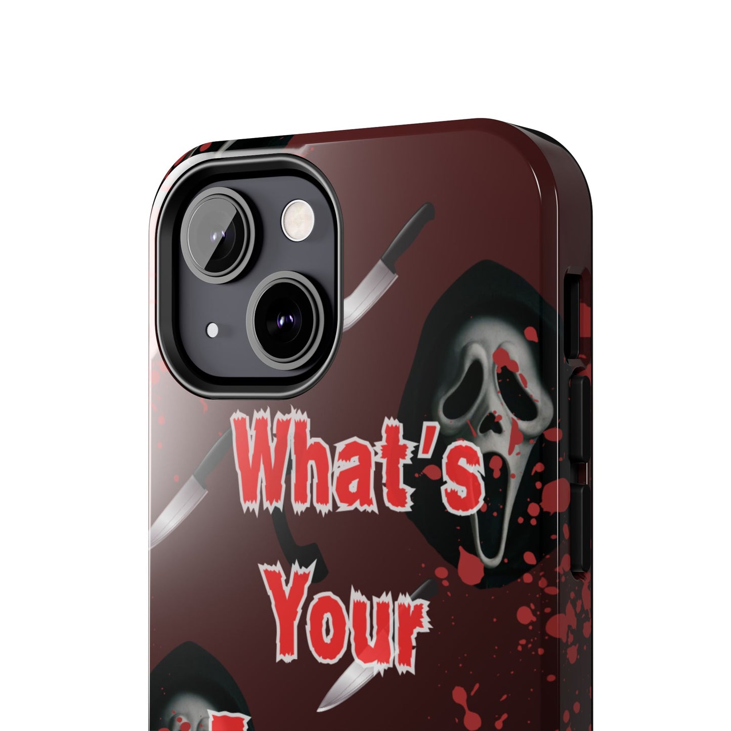 Horror-Themed Phone Case for Movie Lovers, Tough Clear Case for Halloween, Scary Movie Fan Gift, Smartphone Cover, Unique Horror Design