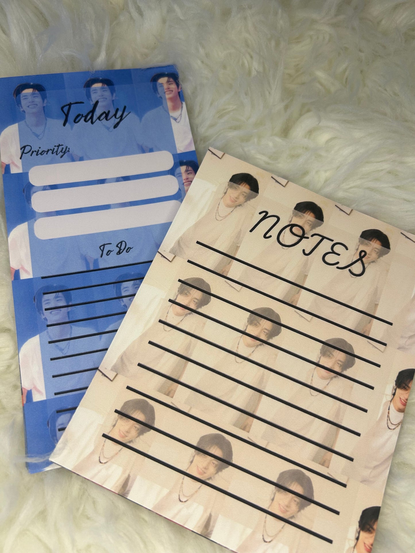 Enhypen To Do List & Notepad Set - 30 Page To Do List & 20 Page Note Pad for Enha Bias - Handmade Personalized Products