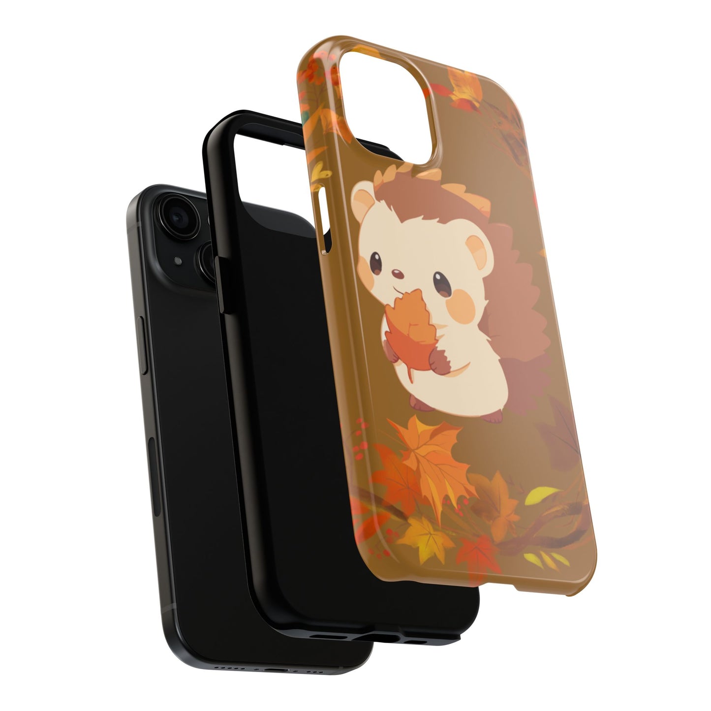 Cute Hedgehog Phone Cases, Fall Decor, Animal Lovers Gifts, Autumn Vibes, Unique Cell Phone Cover, Hedgehog Design