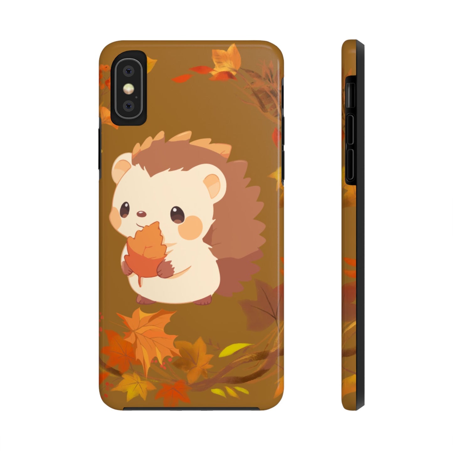 Cute Hedgehog Phone Cases, Fall Decor, Animal Lovers Gifts, Autumn Vibes, Unique Cell Phone Cover, Hedgehog Design