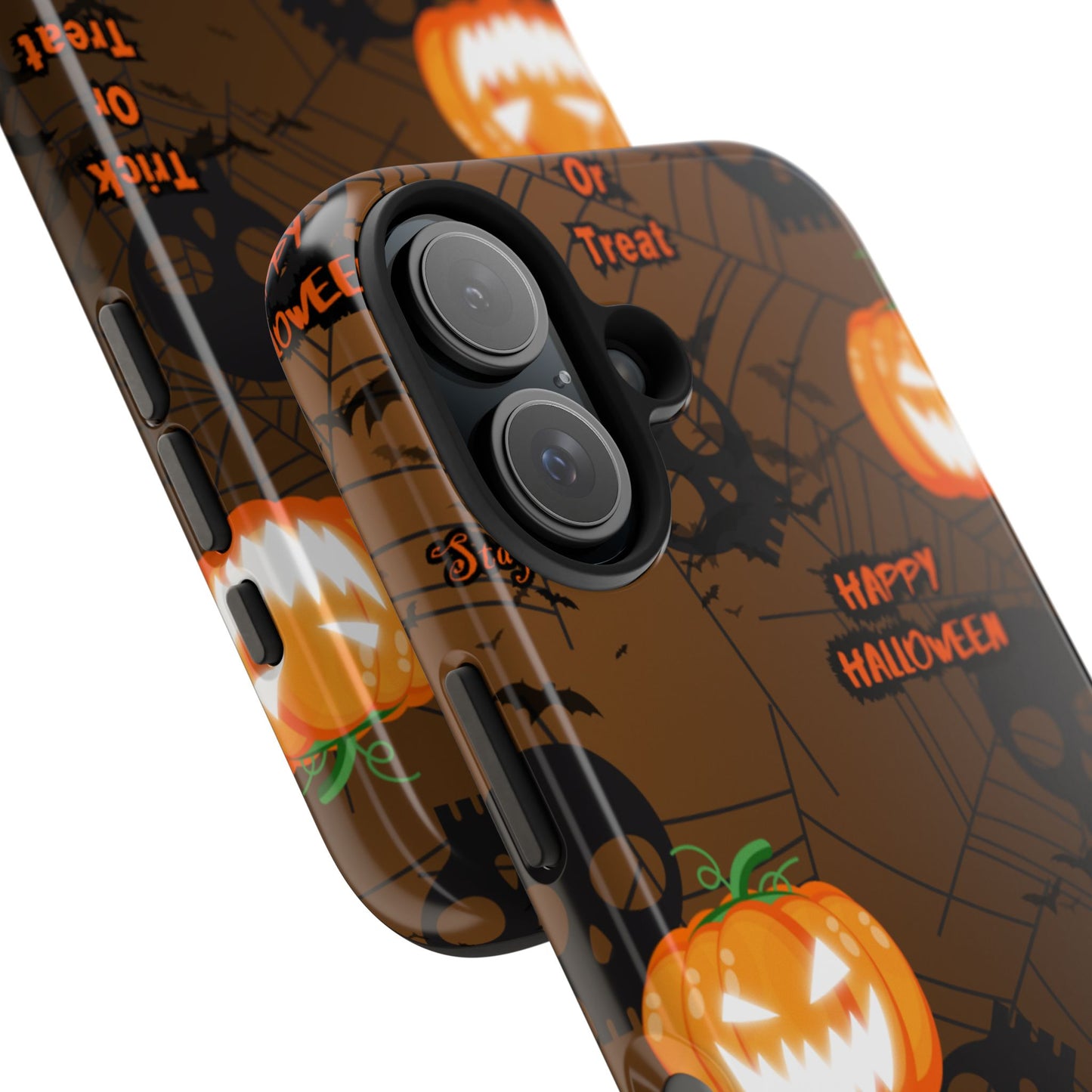 Halloween Tough Phone Cases, Spooky Mobile Covers, Trick or Treat Phone Case, Halloween Gifts, Fall Tech Accessories