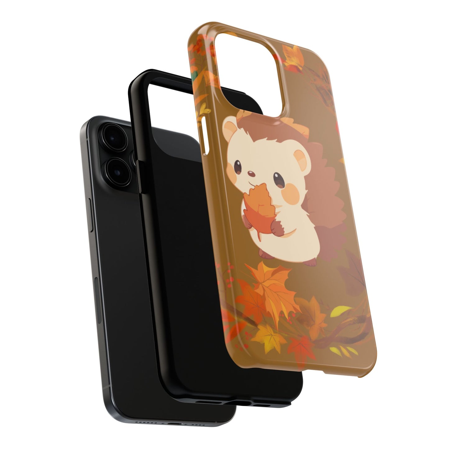 Cute Hedgehog Phone Cases, Fall Decor, Animal Lovers Gifts, Autumn Vibes, Unique Cell Phone Cover, Hedgehog Design