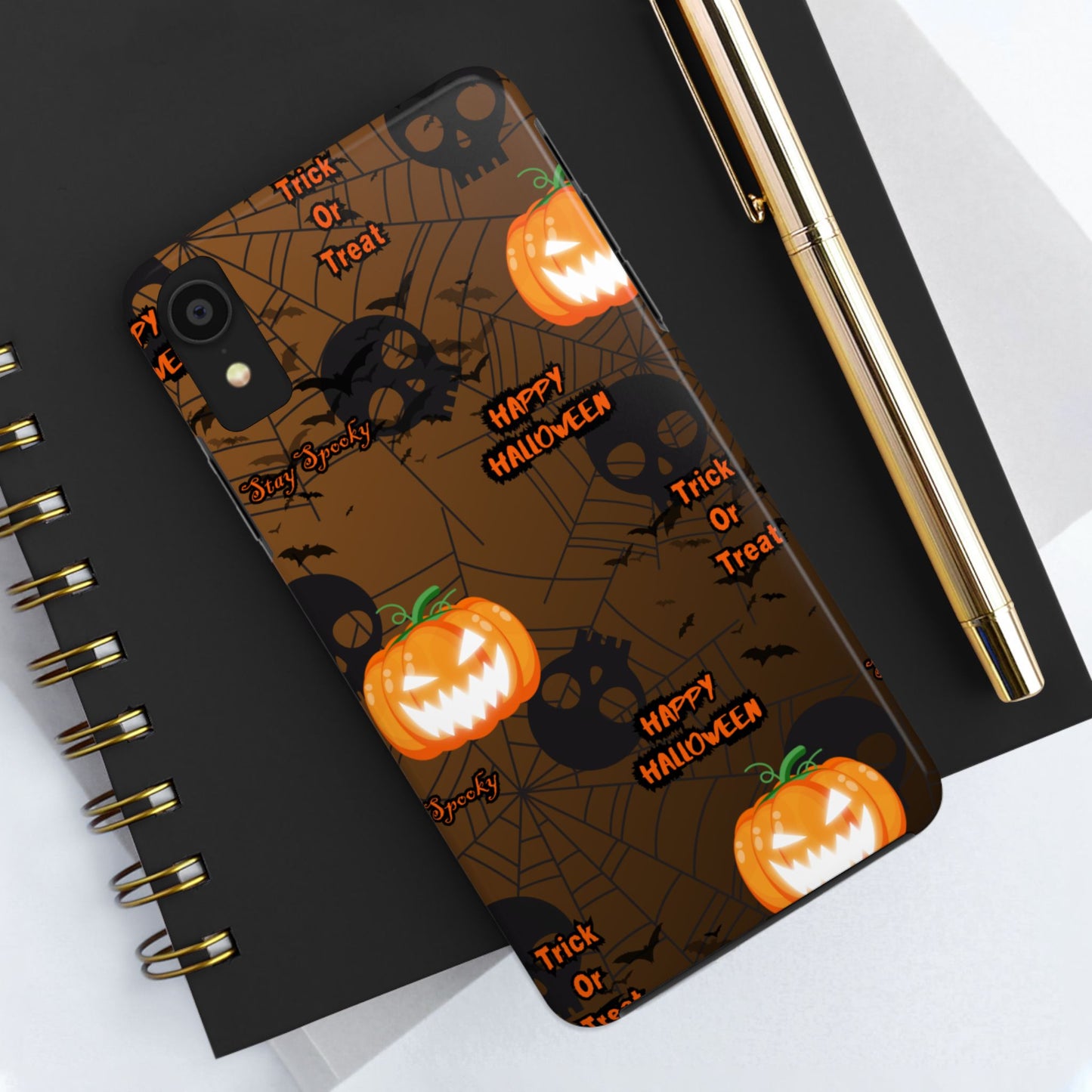 Halloween Tough Phone Cases, Spooky Mobile Covers, Trick or Treat Phone Case, Halloween Gifts, Fall Tech Accessories