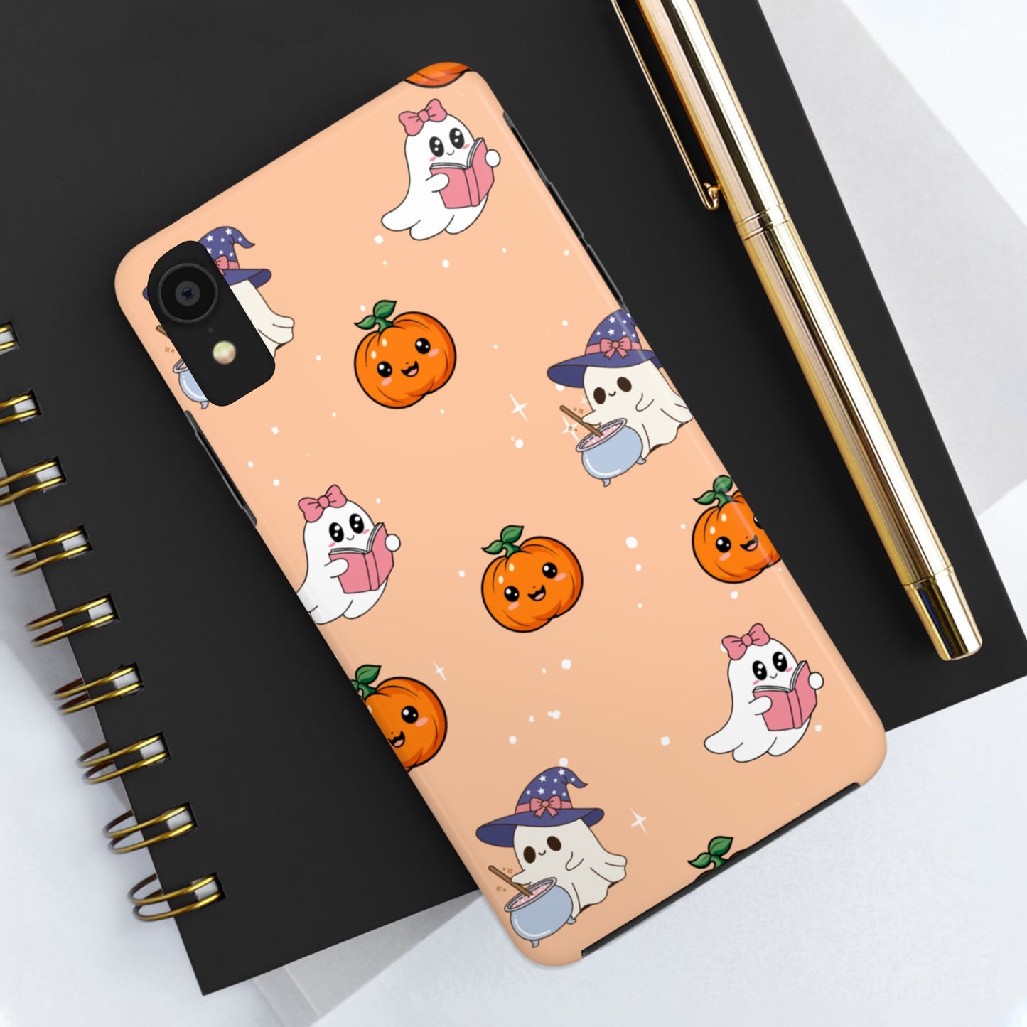 Halloween Ghosts Phone Case, Cute Tough Case, Pumpkin Designs, Spooky Decor, Fall Accessories, Trick or Treat Gift