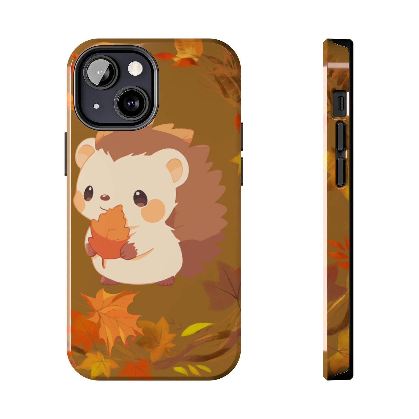 Cute Hedgehog Phone Cases, Fall Decor, Animal Lovers Gifts, Autumn Vibes, Unique Cell Phone Cover, Hedgehog Design
