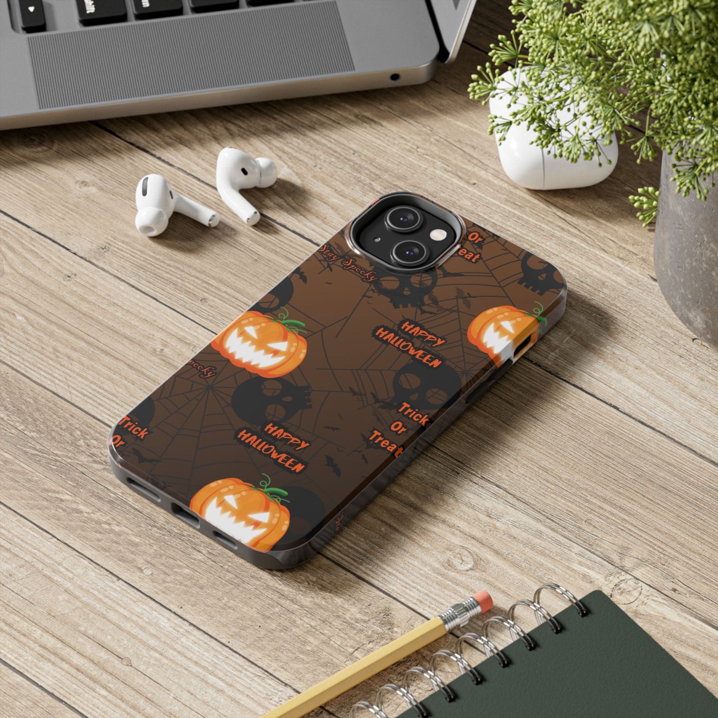 Halloween Tough Phone Cases, Spooky Mobile Covers, Trick or Treat Phone Case, Halloween Gifts, Fall Tech Accessories