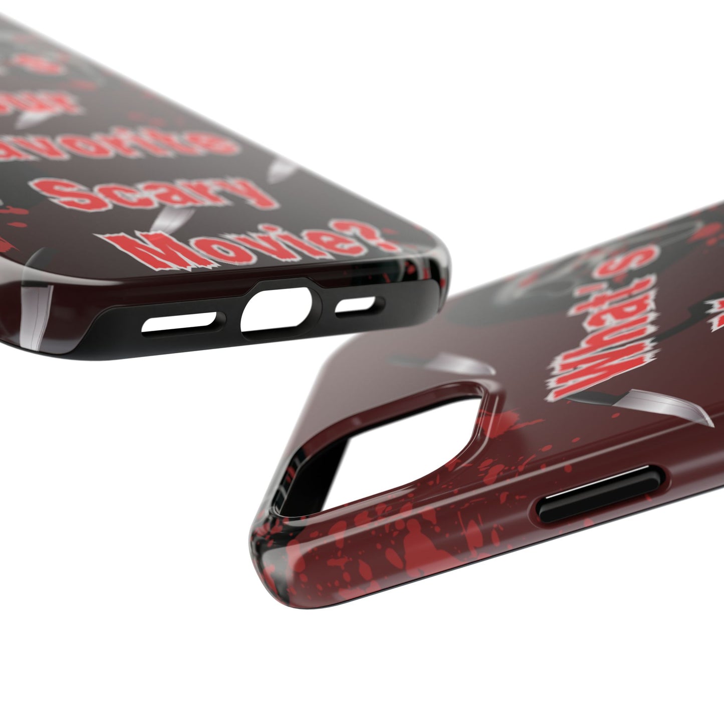Horror-Themed Phone Case for Movie Lovers, Tough Clear Case for Halloween, Scary Movie Fan Gift, Smartphone Cover, Unique Horror Design