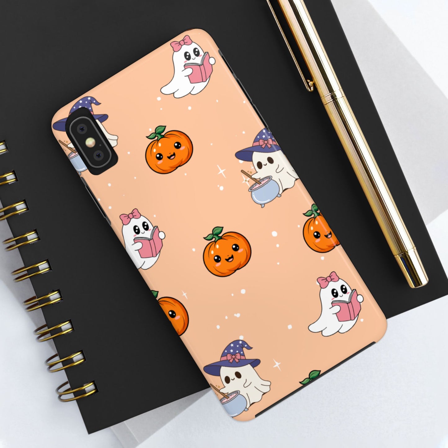 Halloween Ghosts Phone Case, Cute Tough Case, Pumpkin Designs, Spooky Decor, Fall Accessories, Trick or Treat Gift