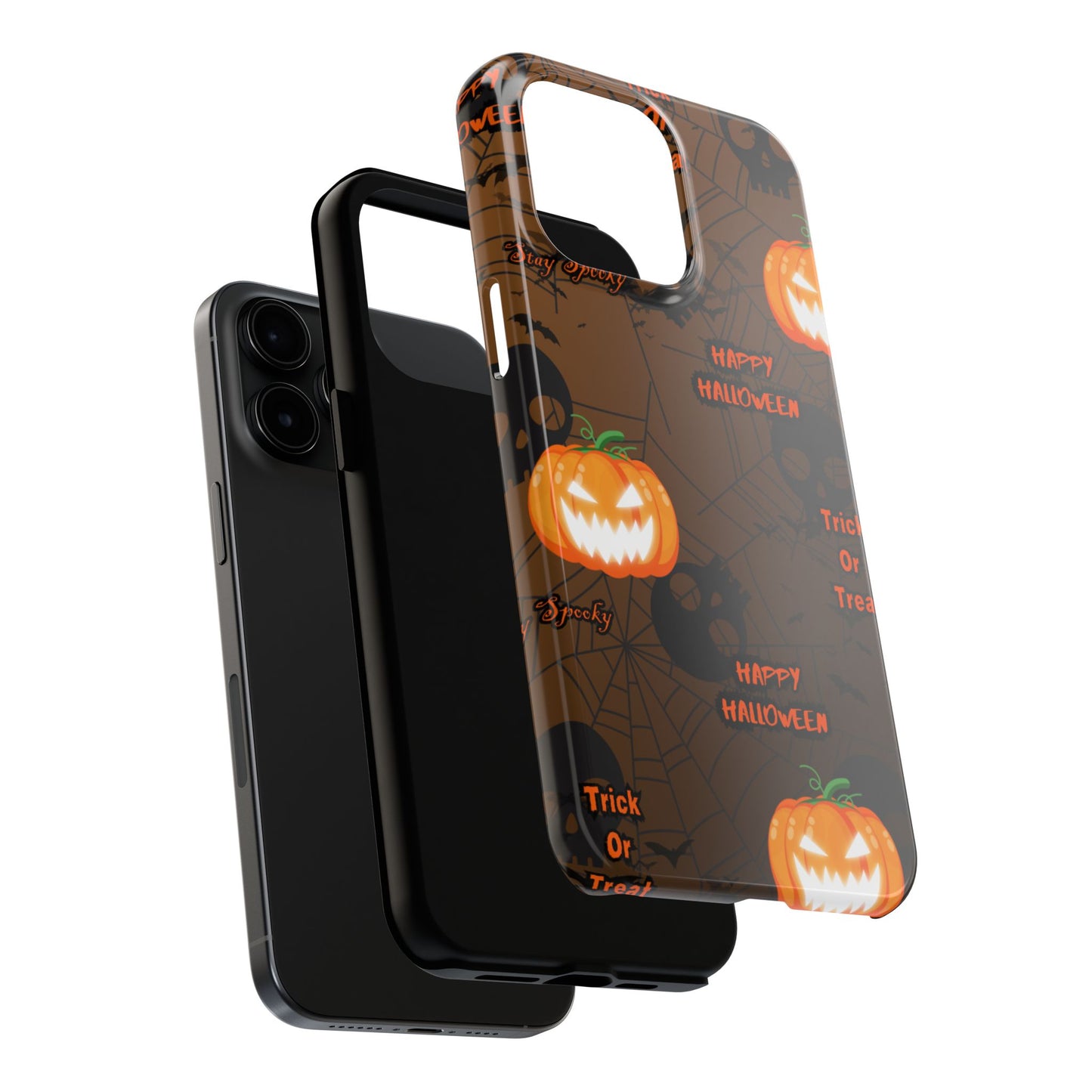 Halloween Tough Phone Cases, Spooky Mobile Covers, Trick or Treat Phone Case, Halloween Gifts, Fall Tech Accessories