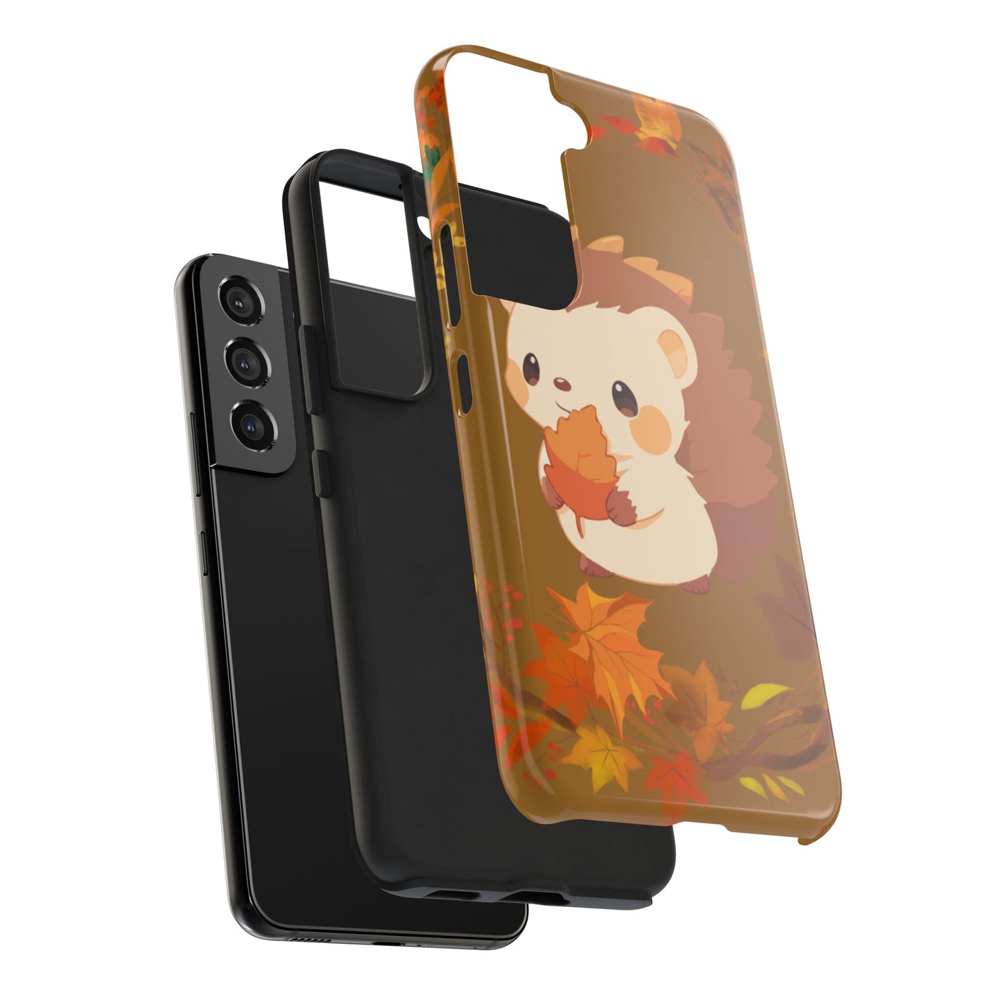 Cute Hedgehog Phone Cases, Fall Decor, Animal Lovers Gifts, Autumn Vibes, Unique Cell Phone Cover, Hedgehog Design