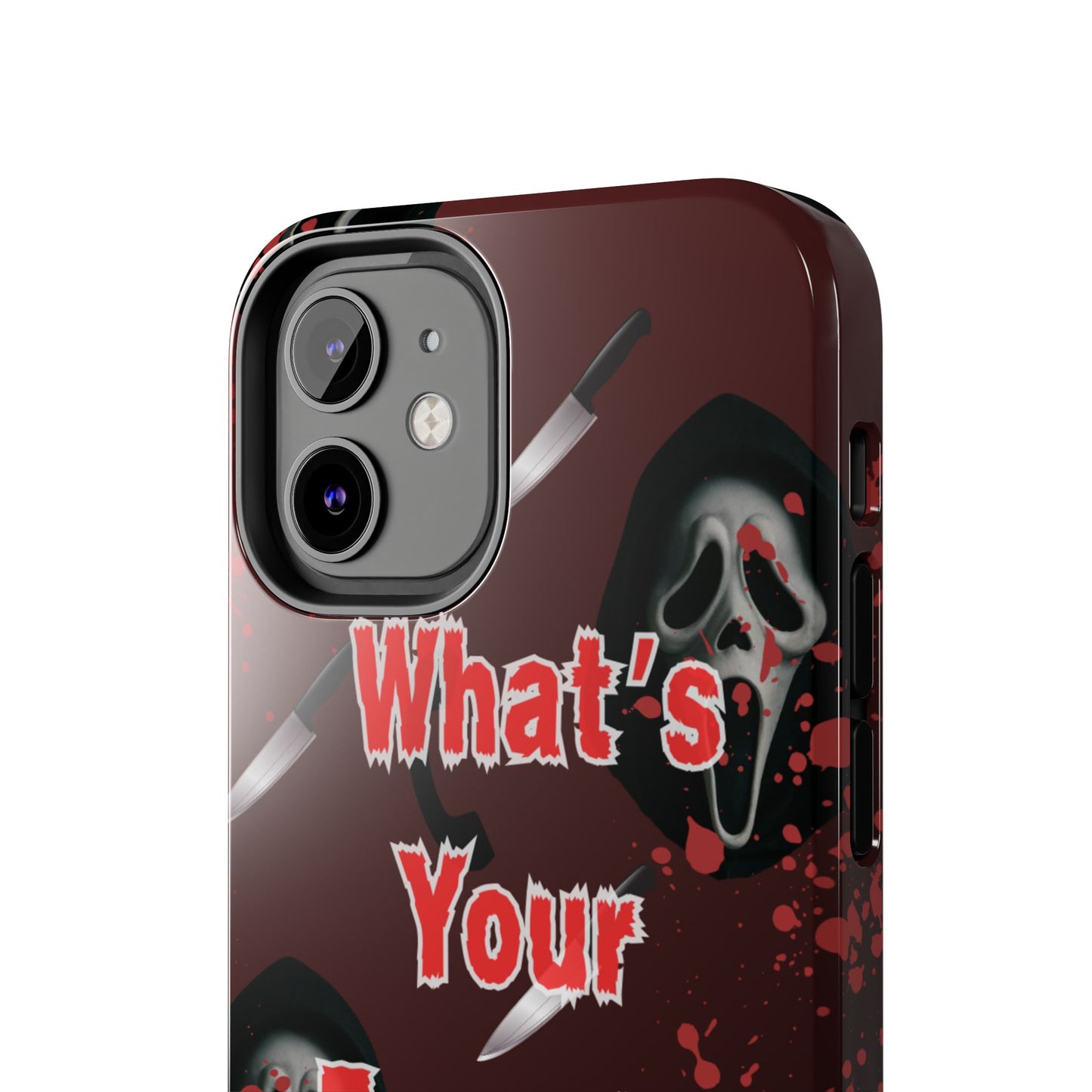 Horror-Themed Phone Case for Movie Lovers, Tough Clear Case for Halloween, Scary Movie Fan Gift, Smartphone Cover, Unique Horror Design