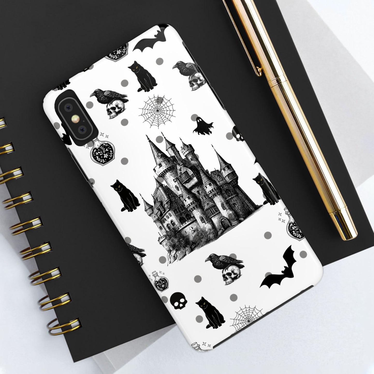 Gothic Castle Phone Cases - Tough & Stylish, Halloween Gifts, Spooky Vibe, Unique Designs, Phone Accessories, Customized Cases