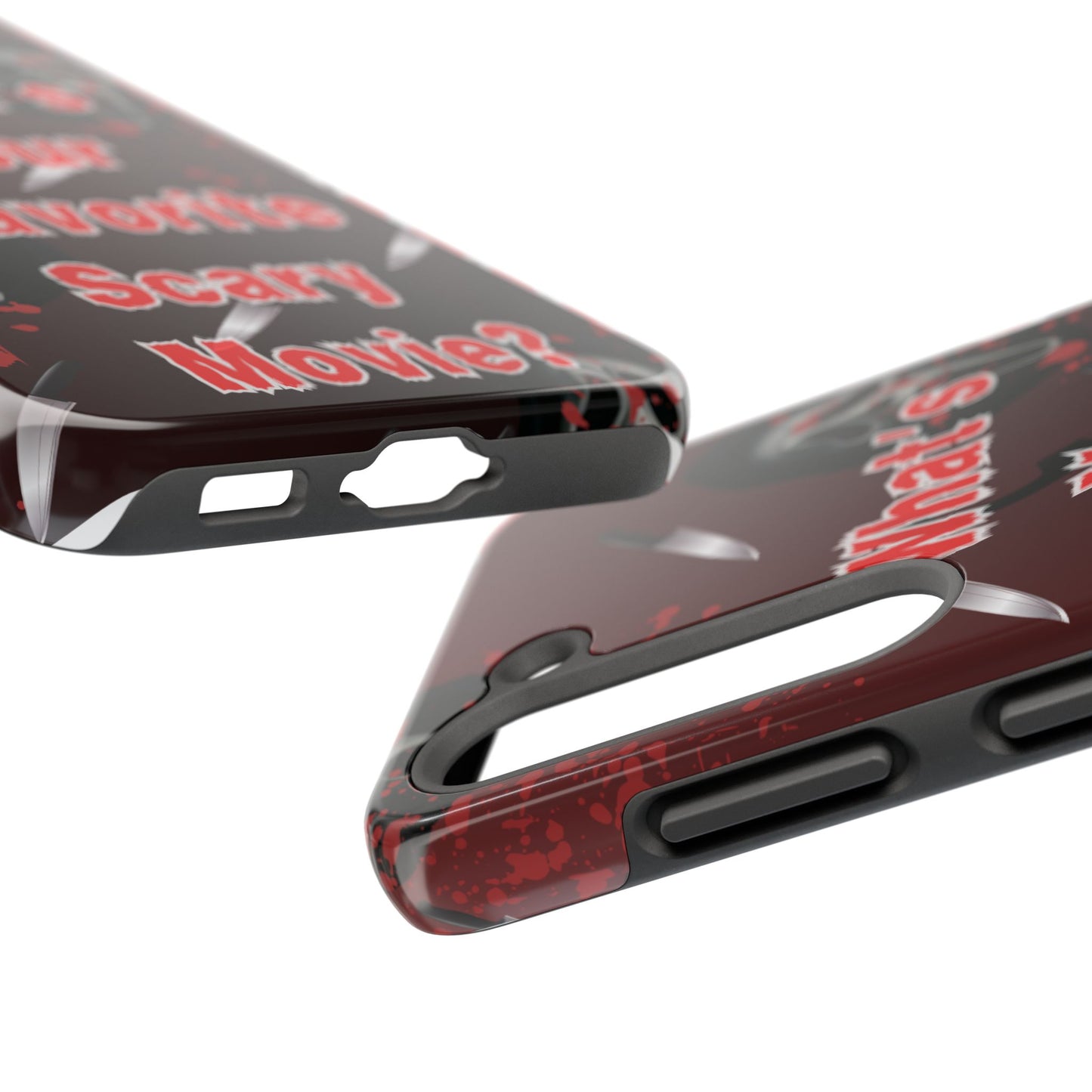 Horror-Themed Phone Case for Movie Lovers, Tough Clear Case for Halloween, Scary Movie Fan Gift, Smartphone Cover, Unique Horror Design