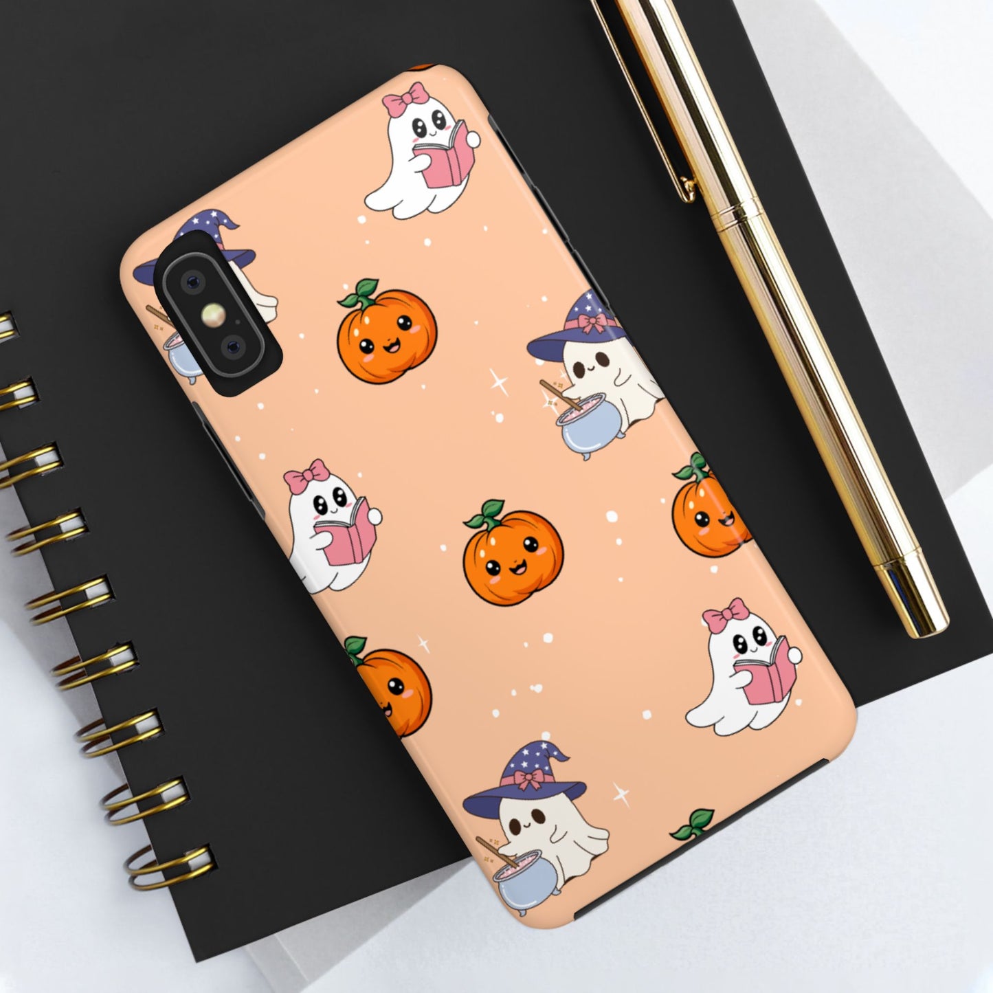 Halloween Ghosts Phone Case, Cute Tough Case, Pumpkin Designs, Spooky Decor, Fall Accessories, Trick or Treat Gift