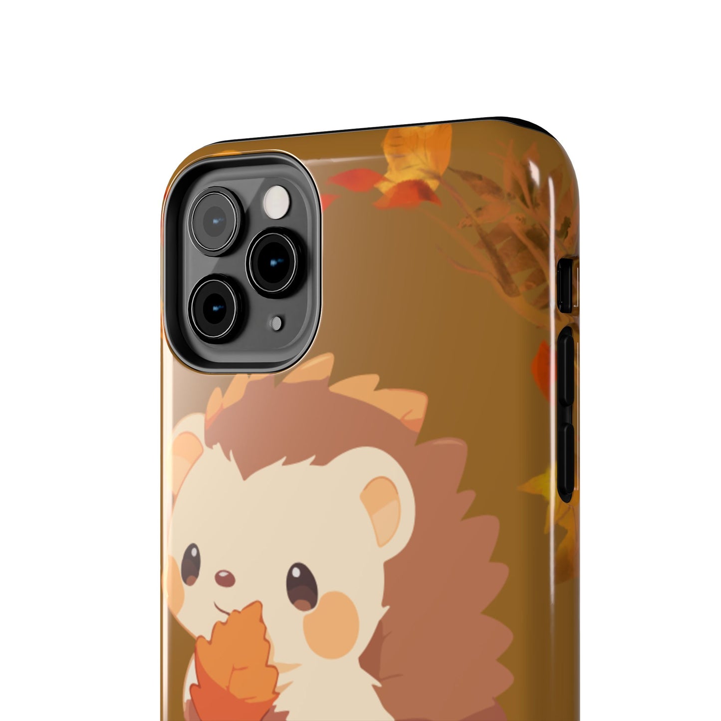 Cute Hedgehog Phone Cases, Fall Decor, Animal Lovers Gifts, Autumn Vibes, Unique Cell Phone Cover, Hedgehog Design