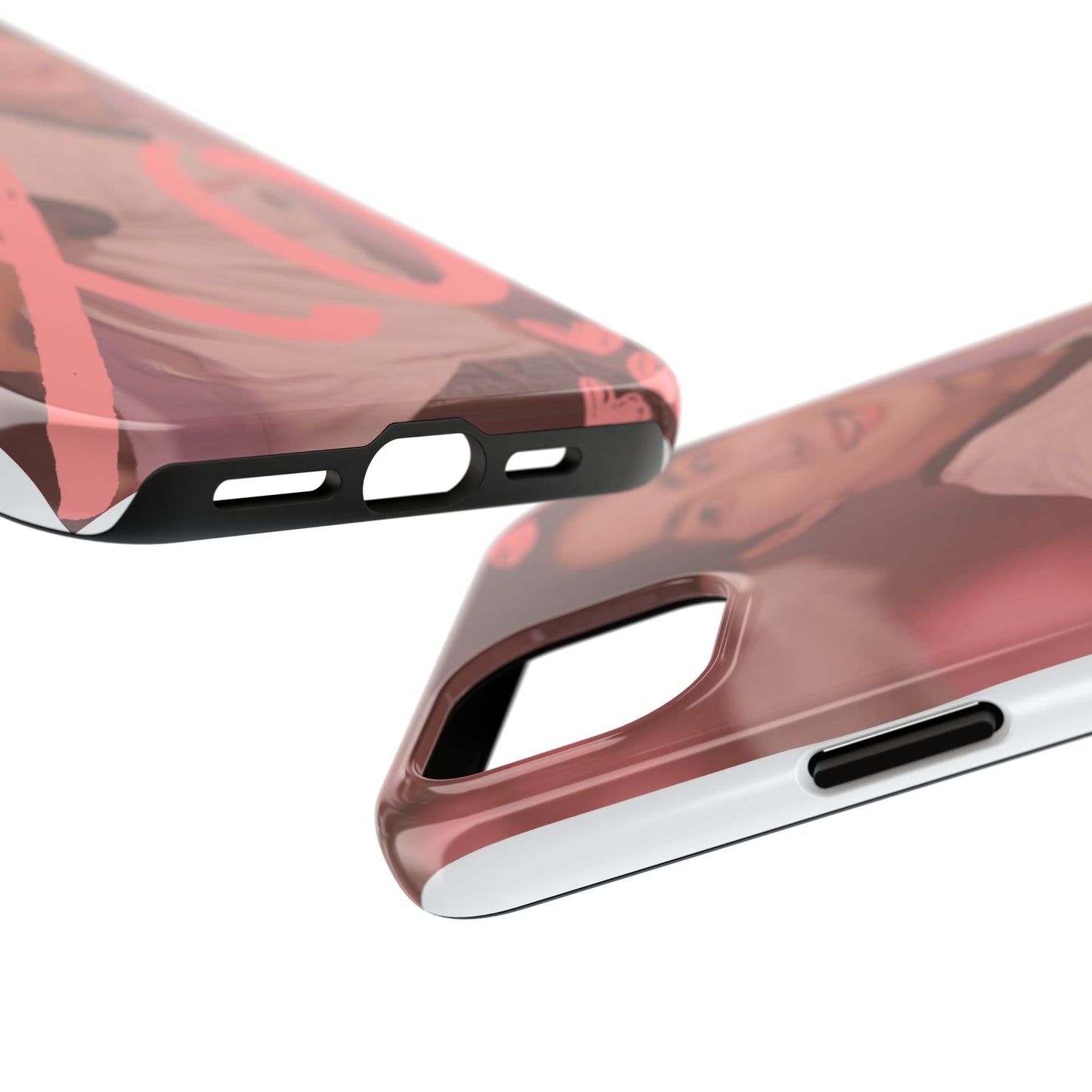 Romantic Phone Case featuring 'XO' Design, Cute Gift for Teens, Valentine's Day, Durable Protection, Fashion Accessory, Love Themed