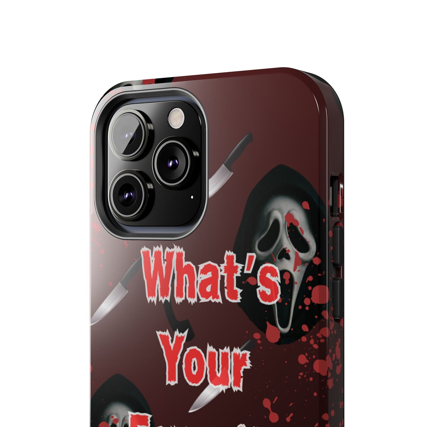 Horror-Themed Phone Case for Movie Lovers, Tough Clear Case for Halloween, Scary Movie Fan Gift, Smartphone Cover, Unique Horror Design