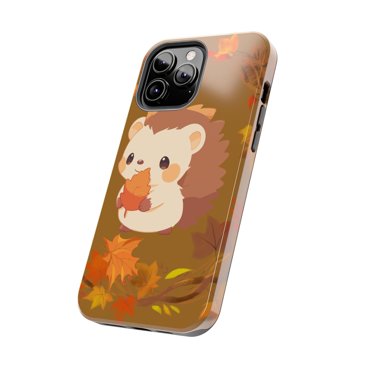 Cute Hedgehog Phone Cases, Fall Decor, Animal Lovers Gifts, Autumn Vibes, Unique Cell Phone Cover, Hedgehog Design