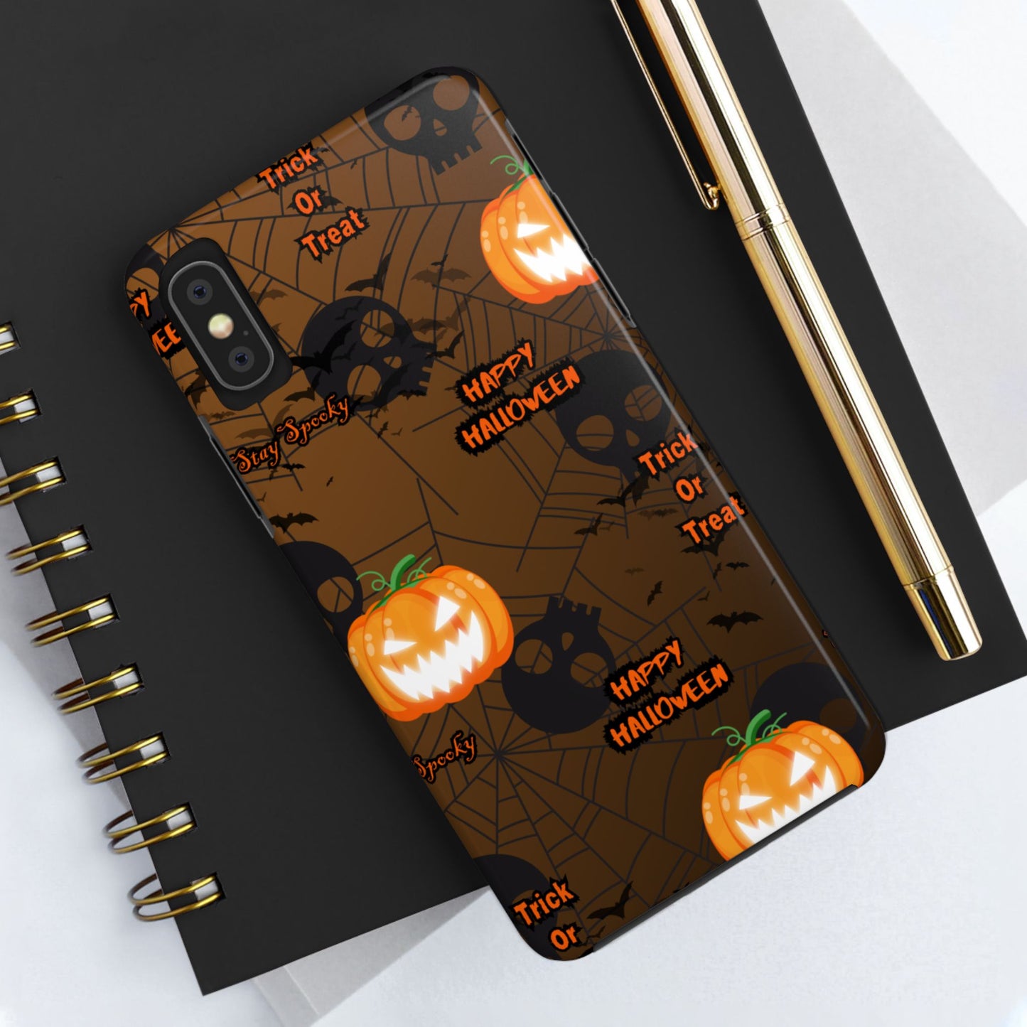 Halloween Tough Phone Cases, Spooky Mobile Covers, Trick or Treat Phone Case, Halloween Gifts, Fall Tech Accessories