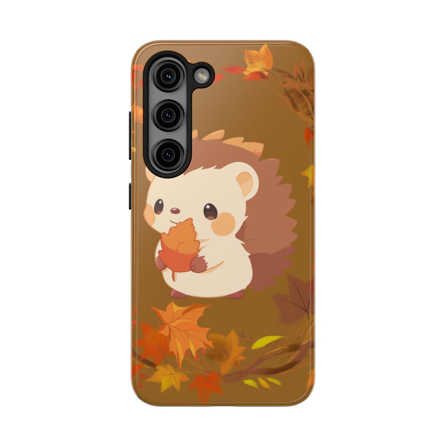 Cute Hedgehog Phone Cases, Fall Decor, Animal Lovers Gifts, Autumn Vibes, Unique Cell Phone Cover, Hedgehog Design