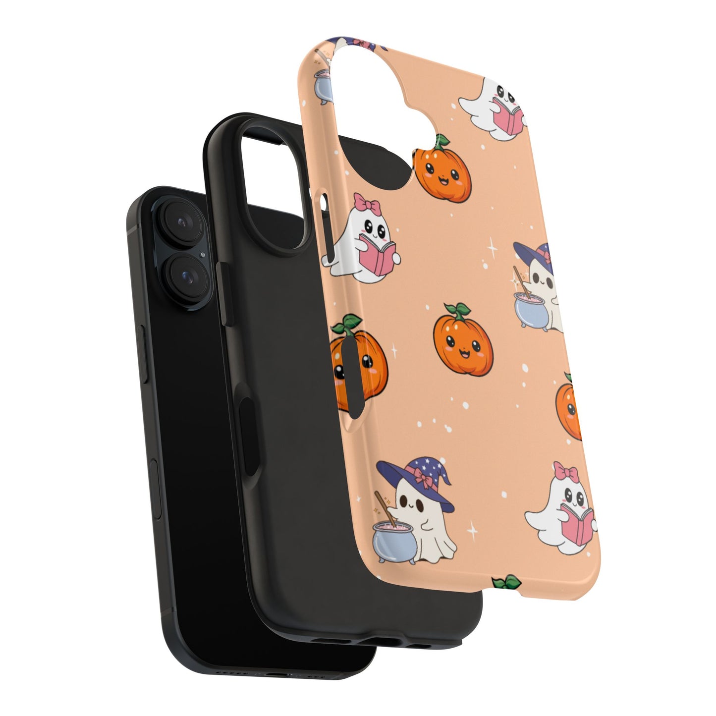 Halloween Ghosts Phone Case, Cute Tough Case, Pumpkin Designs, Spooky Decor, Fall Accessories, Trick or Treat Gift