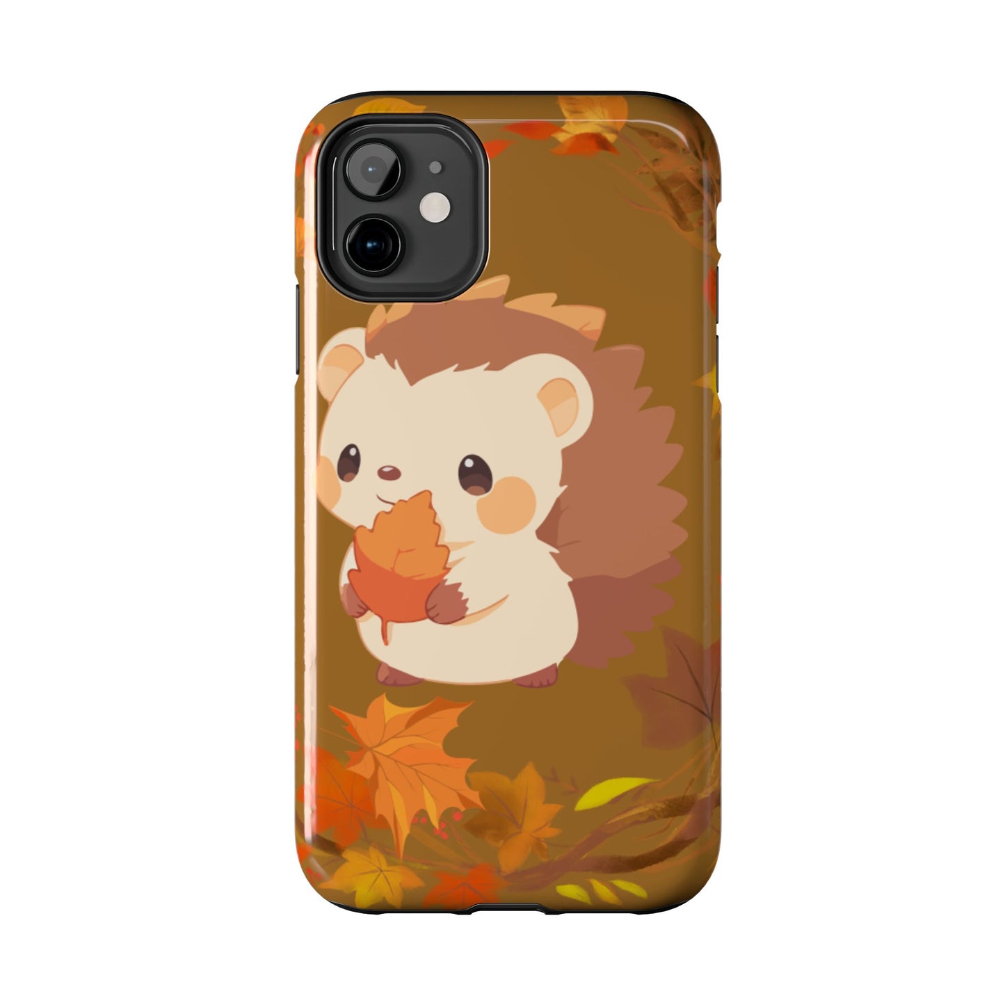 Cute Hedgehog Phone Cases, Fall Decor, Animal Lovers Gifts, Autumn Vibes, Unique Cell Phone Cover, Hedgehog Design