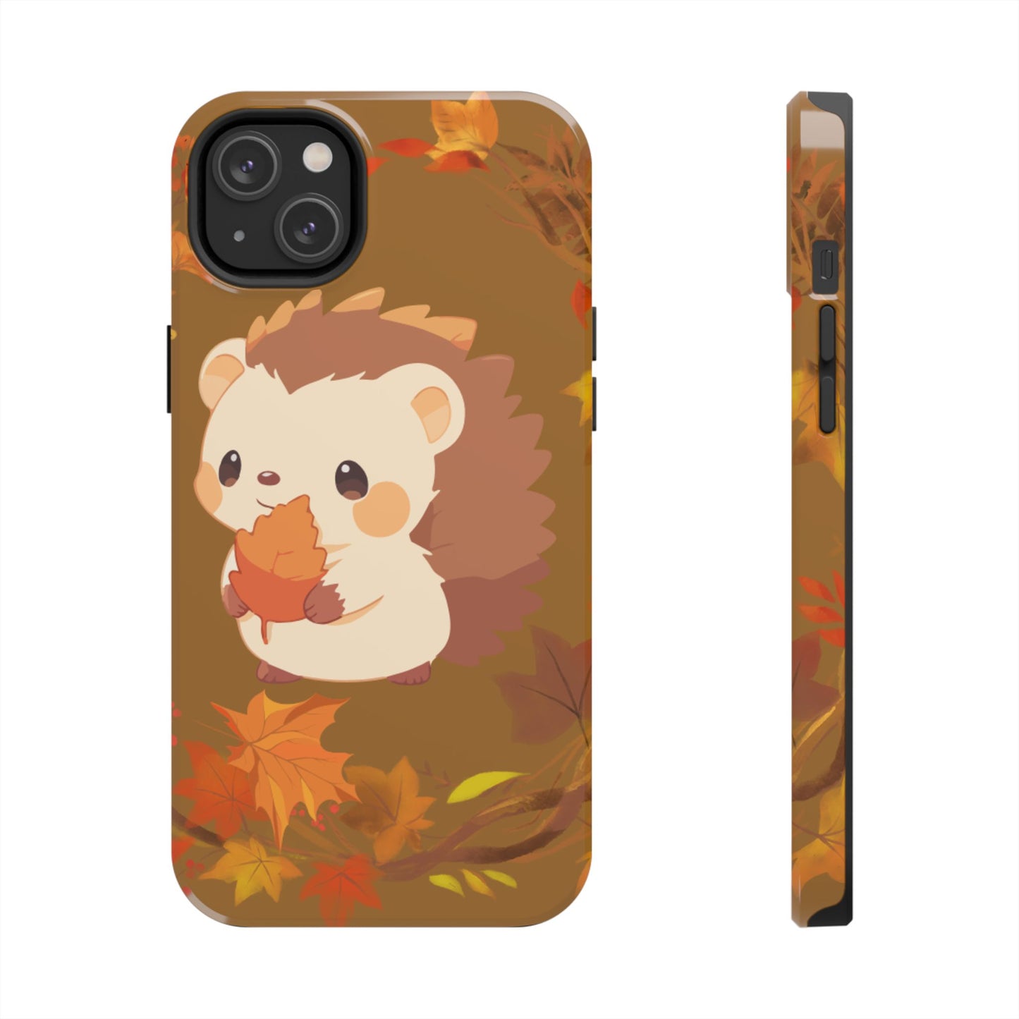 Cute Hedgehog Phone Cases, Fall Decor, Animal Lovers Gifts, Autumn Vibes, Unique Cell Phone Cover, Hedgehog Design
